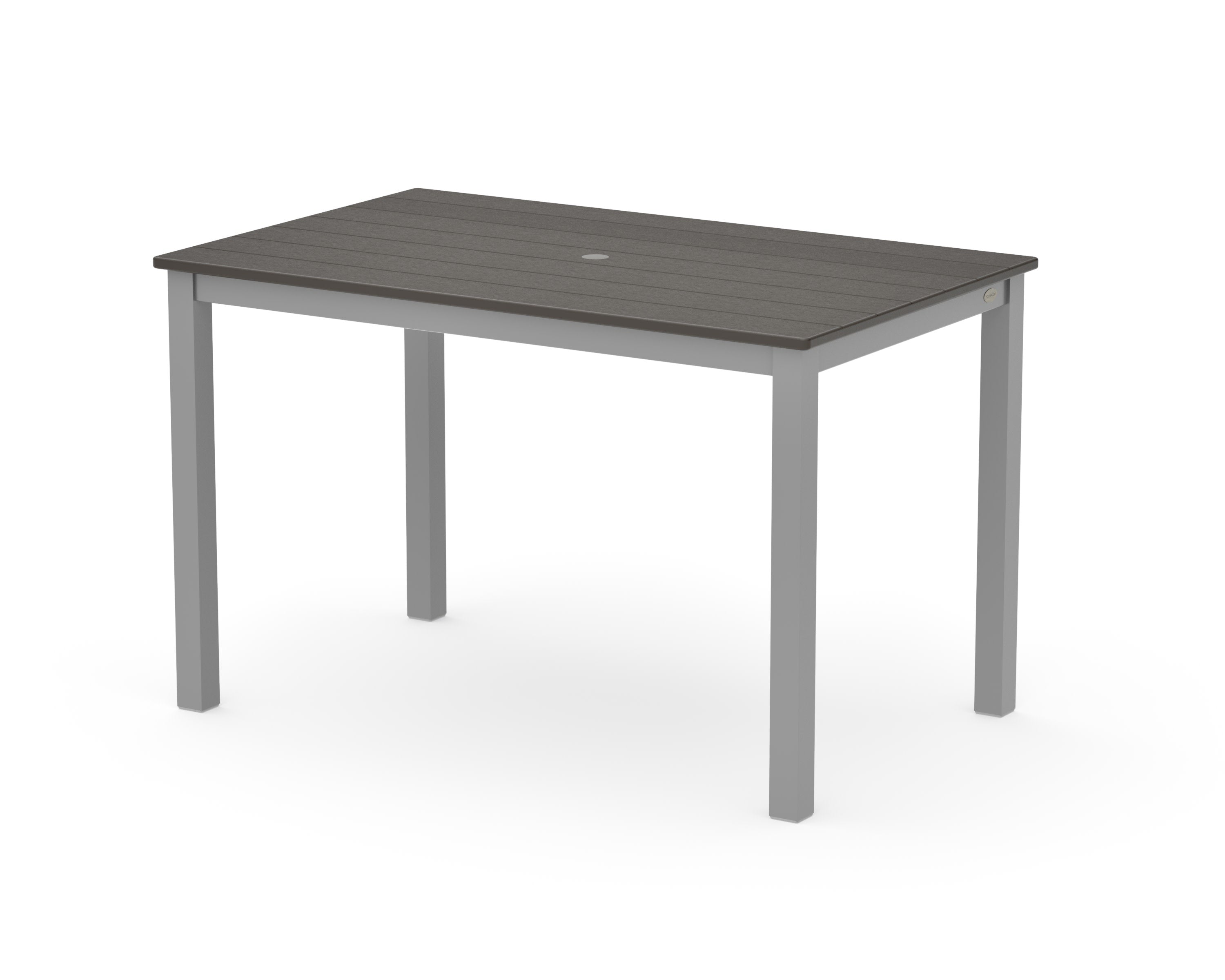 Main Street 30 x 48 Dining Table in Silver / Vintage Coffee