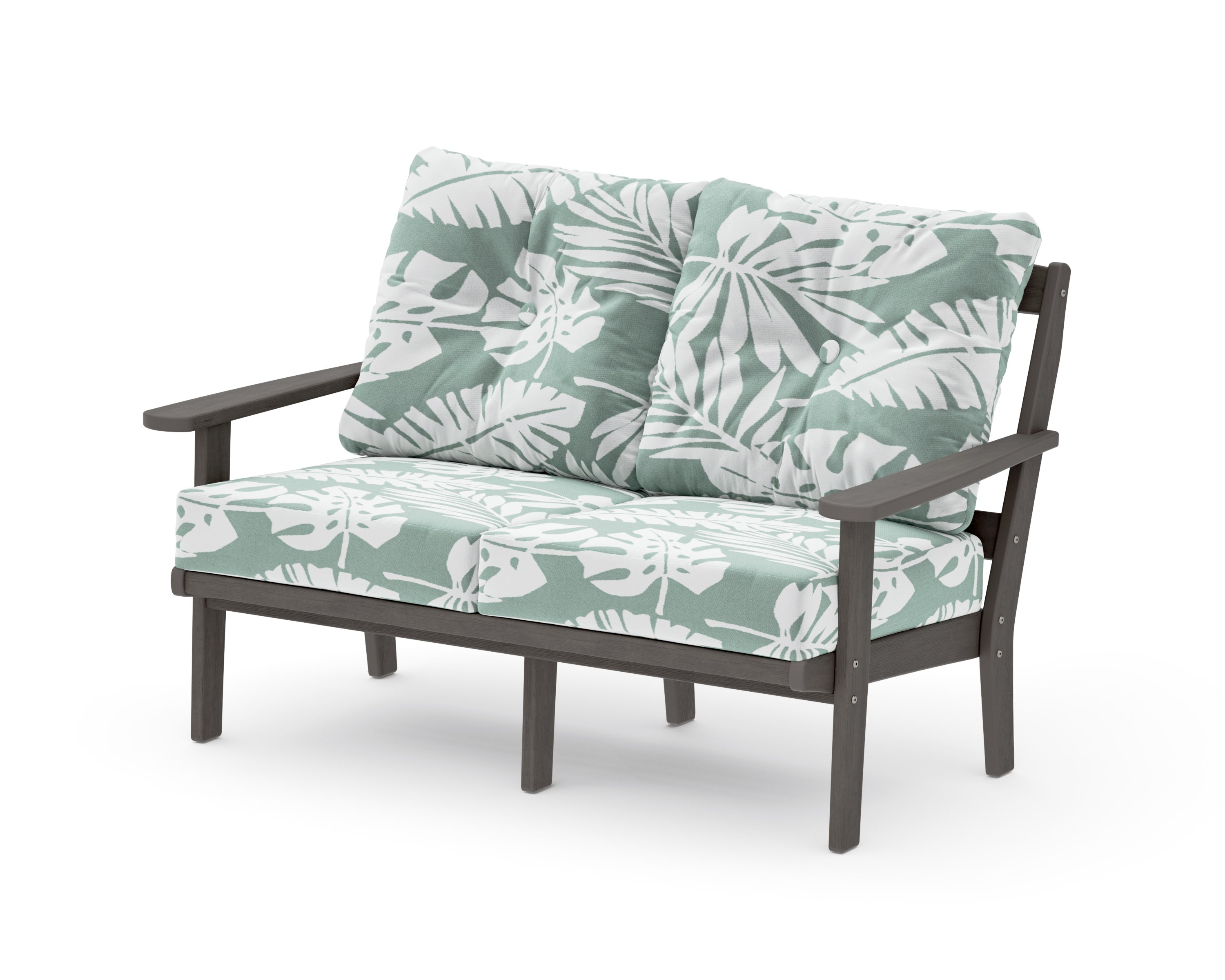 Mission Deep SeatingLoveseat in Driftwood / Leaf Glacier Spa