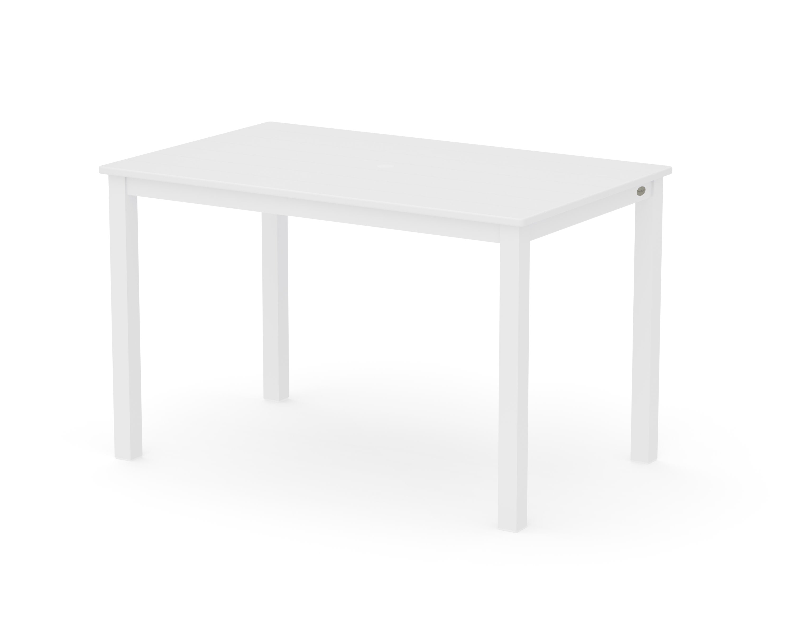 Main Street 30 x 48 Dining Table in White / White