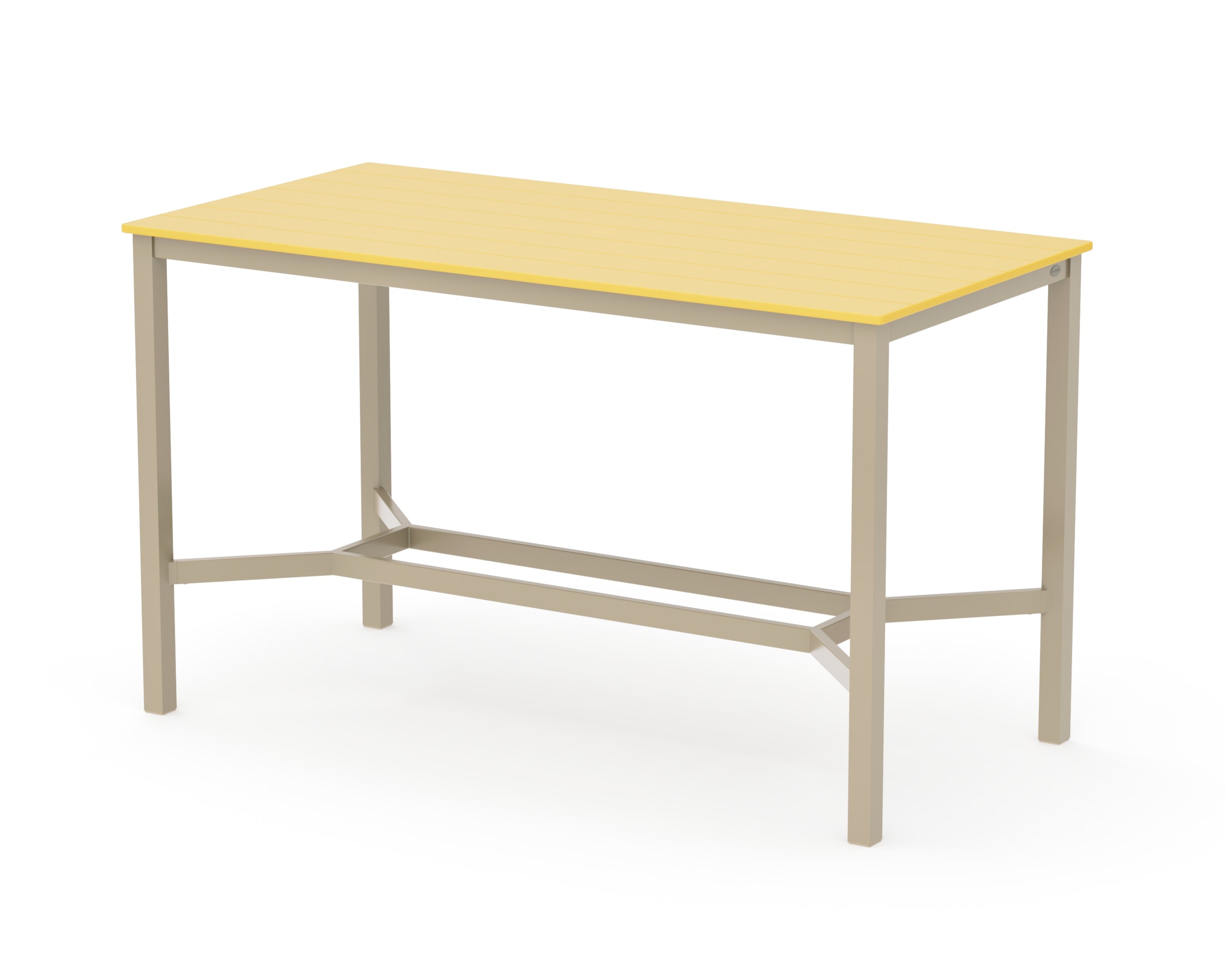 Main Street 36 x 72 Bar Table in Sand / Lemon