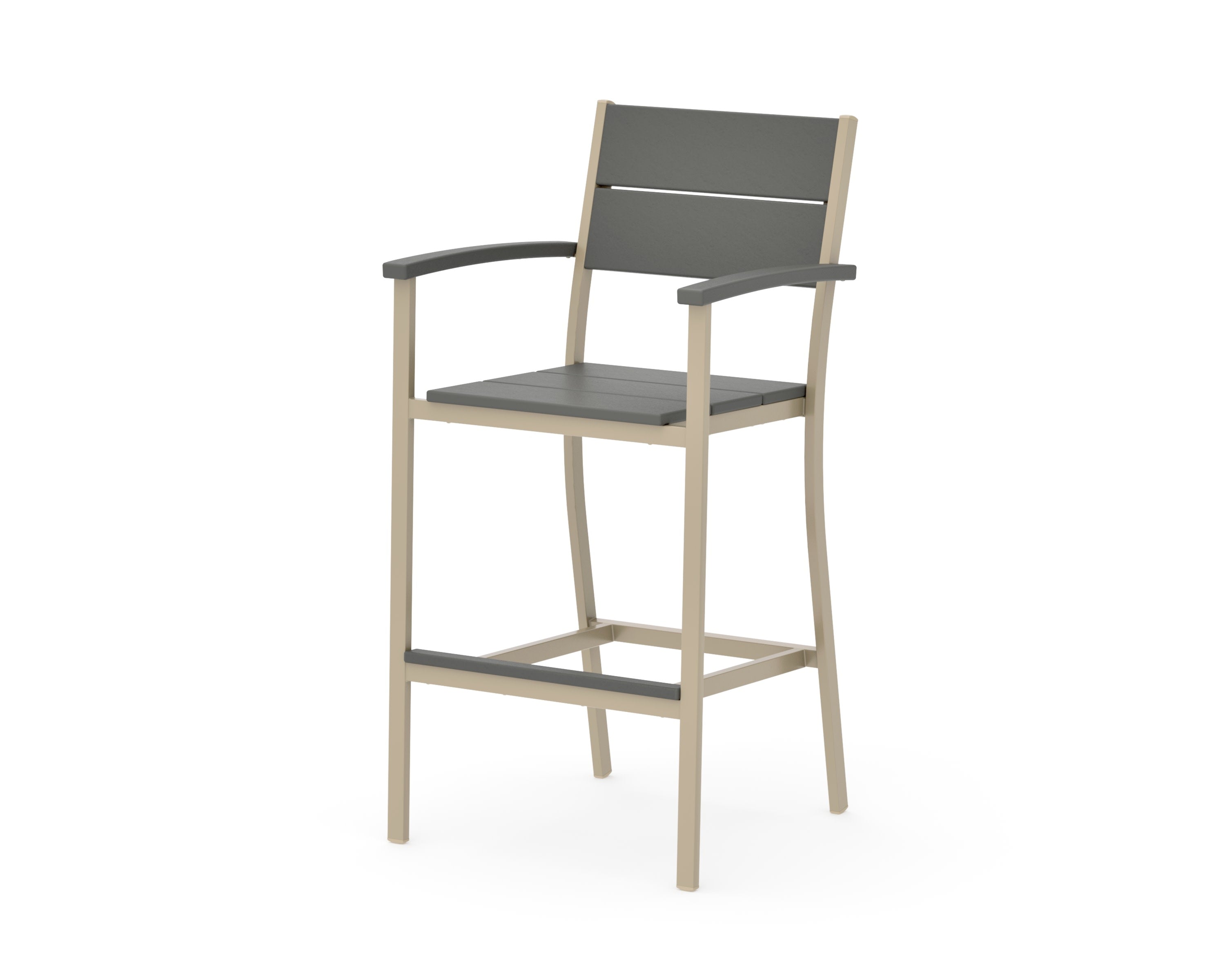 Main Street Bar Arm Chair in Sand / Slate Grey