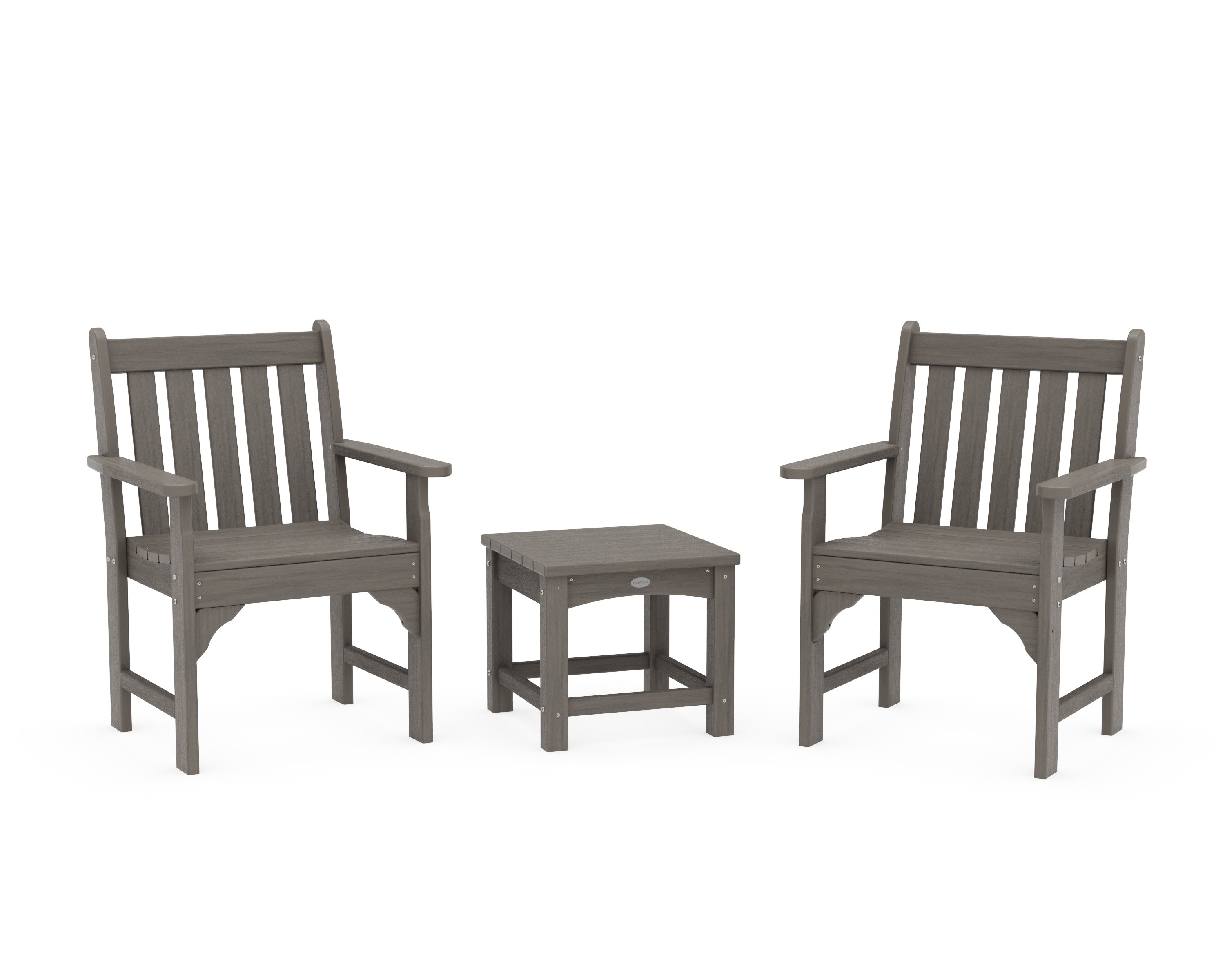 Vineyard 3-Piece Garden Chair Set in Driftwood