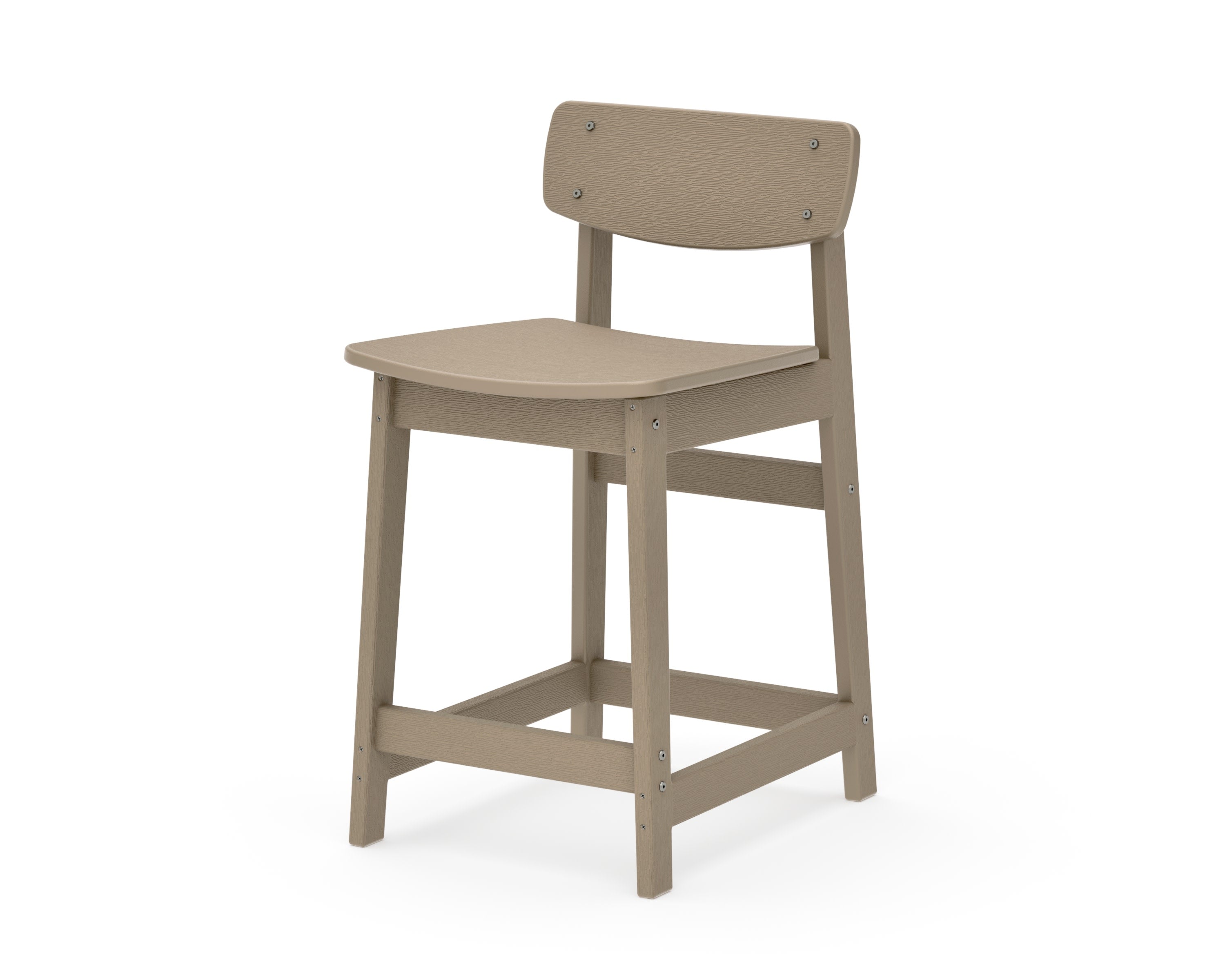 Modern Studio Urban Lowback Counter Chair in Vintage Sahara