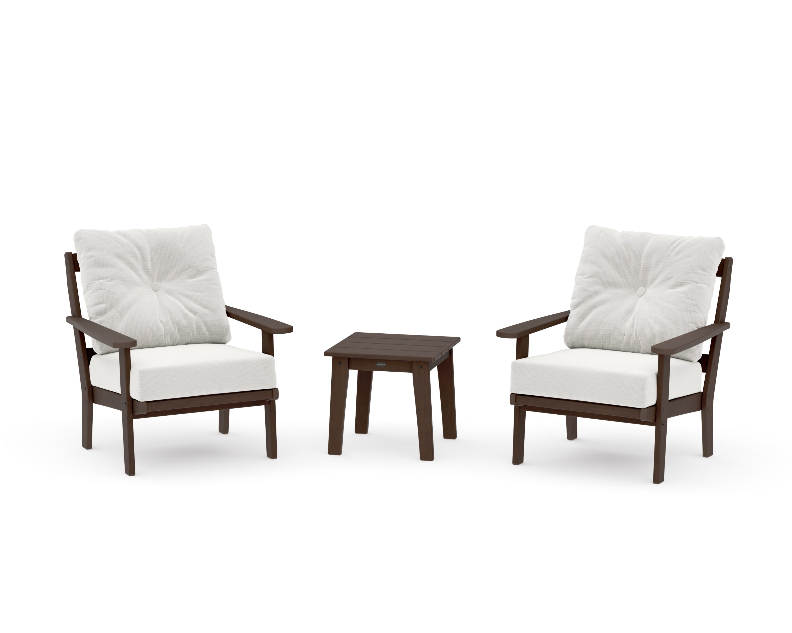 Mission 3-Piece Deep Seating Set in Kona / Natural Linen