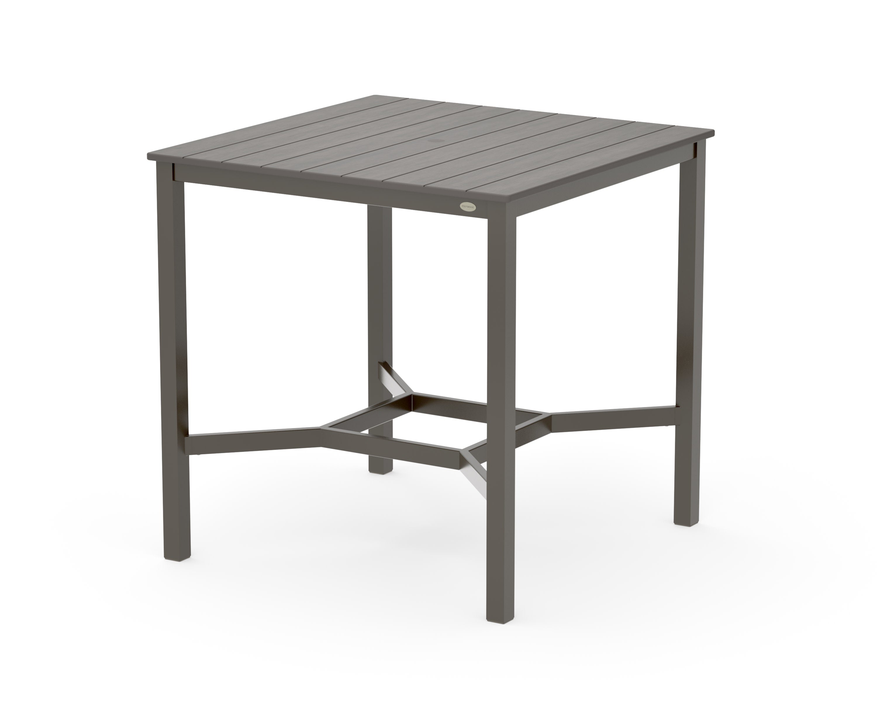 Main Street 42 x 42 Bar Table in Bronze / Driftwood