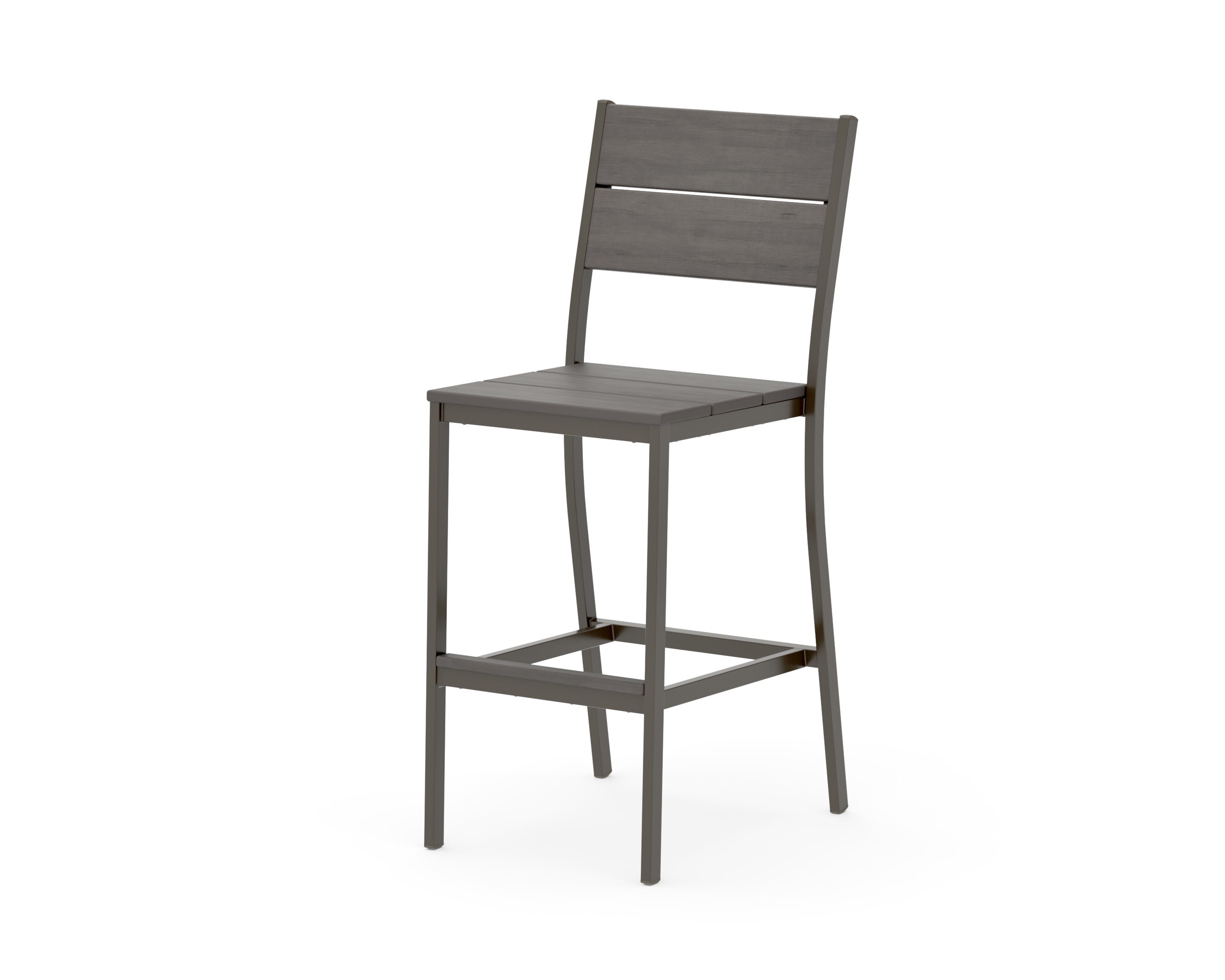 Main Street Bar Side Chair in Bronze / Driftwood