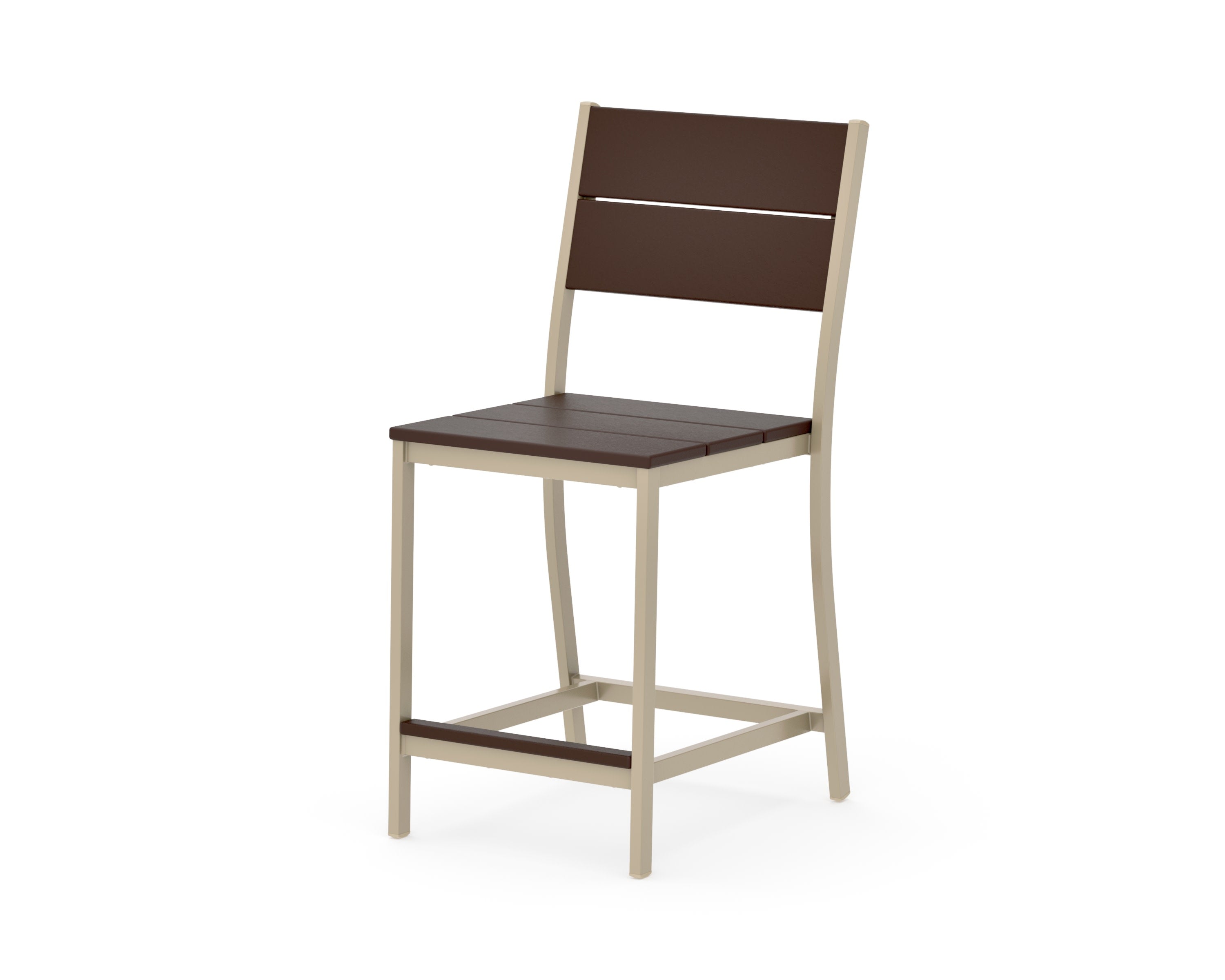 Main Street Counter Side Chair in Sand / Mahogany