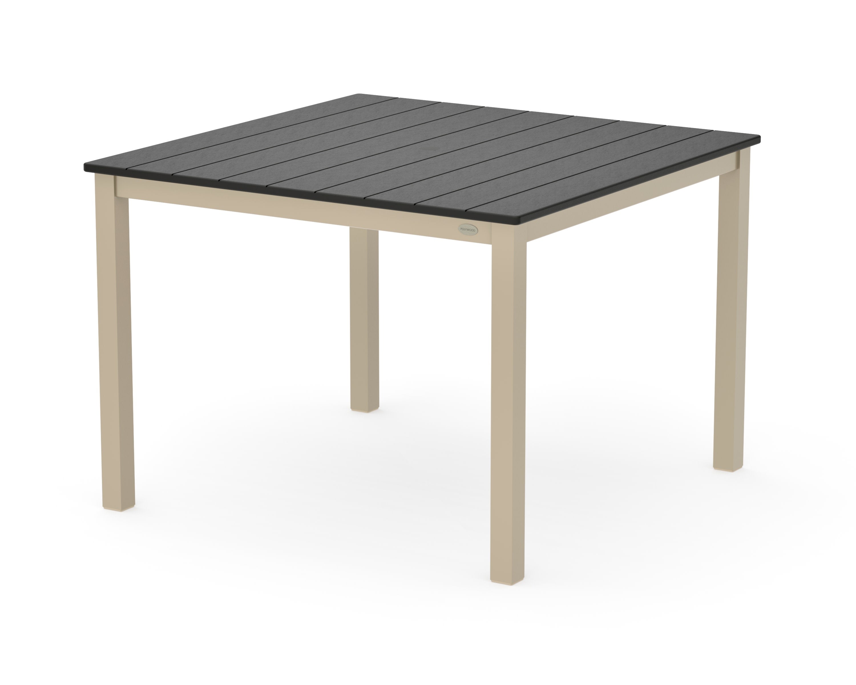 Main Street 42 x 42 Dining Table in Sand / Black