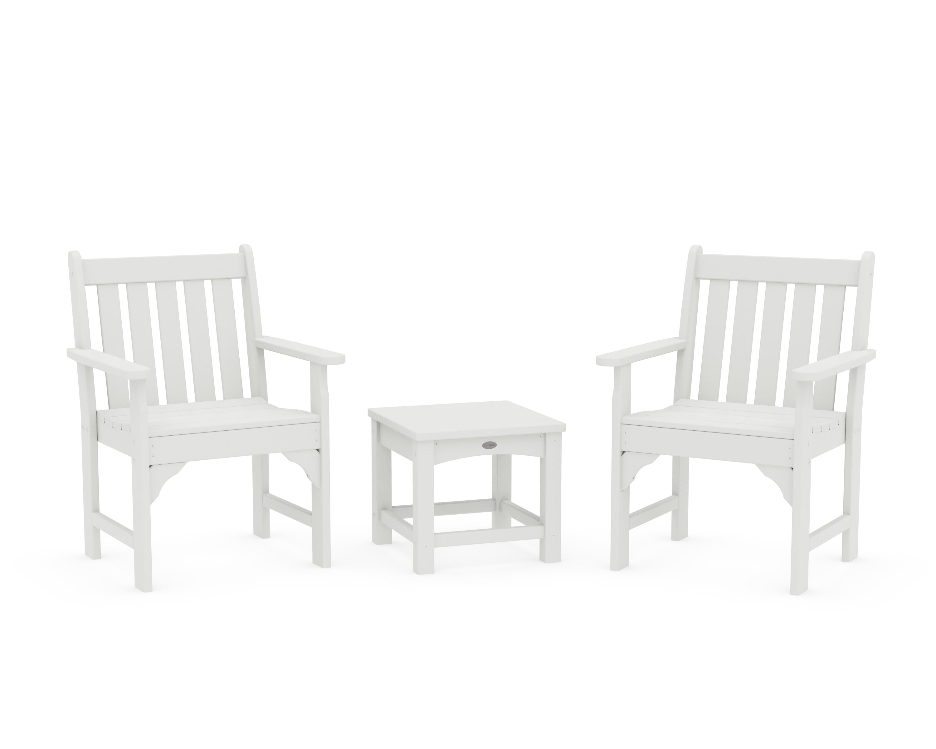 Vineyard 3-Piece Garden Chair Set in Vintage White