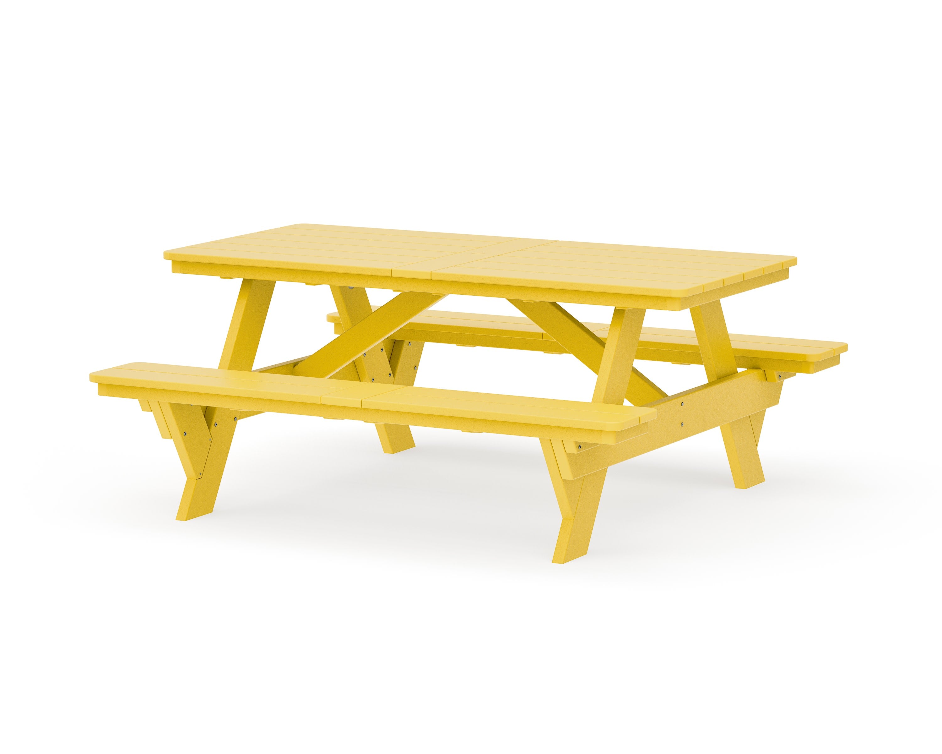 Rockford 72 Picnic Table in Lemon