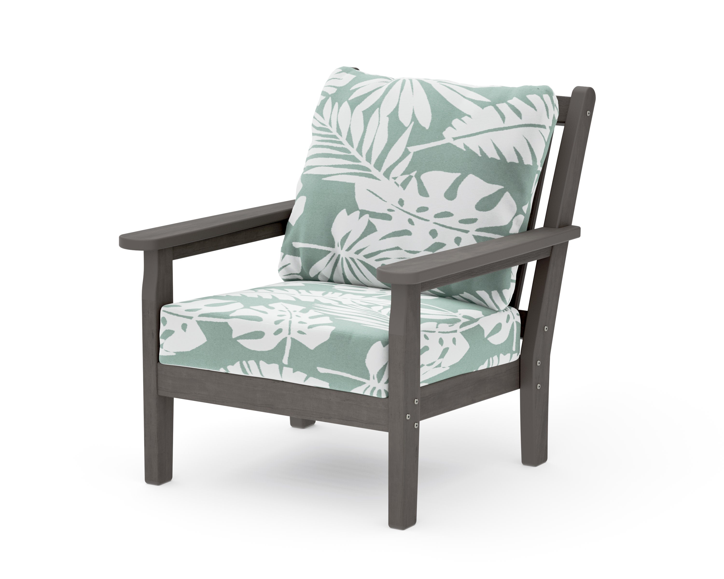 Chippendale Deep Seating Chair in Driftwood / Leaf Glacier Spa