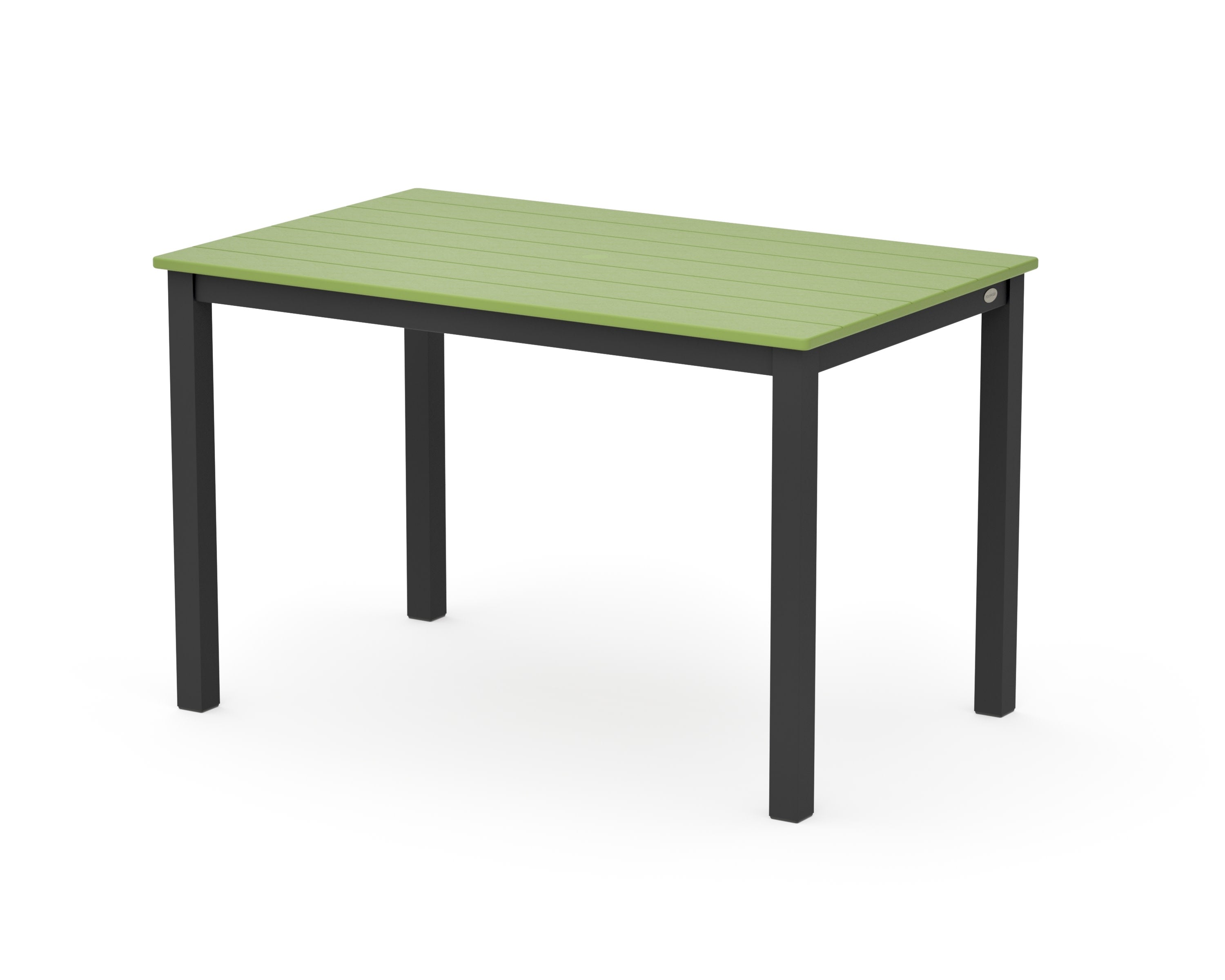 Main Street 30 x 48 Dining Table in Black / Lime