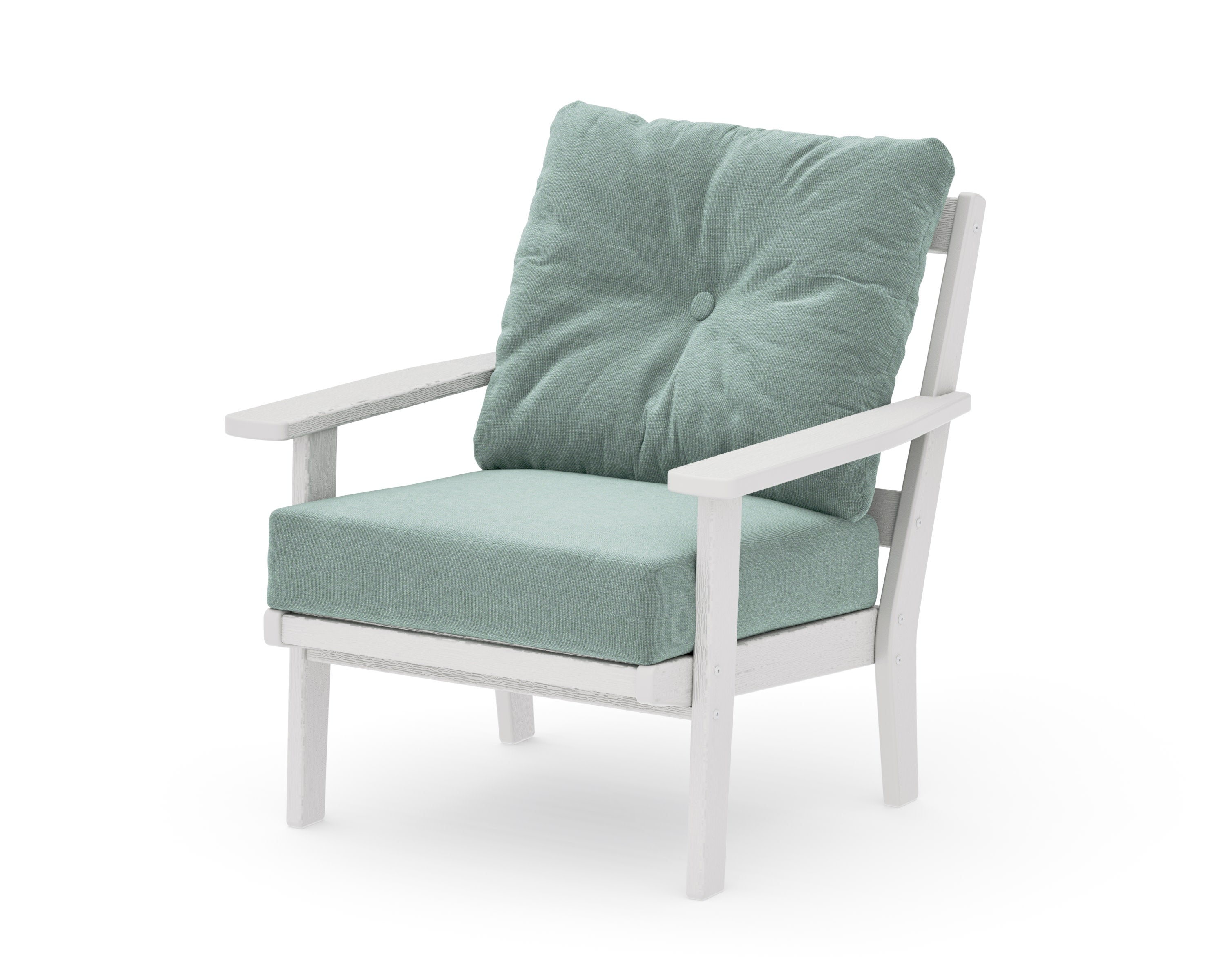 Prairie Deep Seating Chair in Vintage White / Glacier Spa