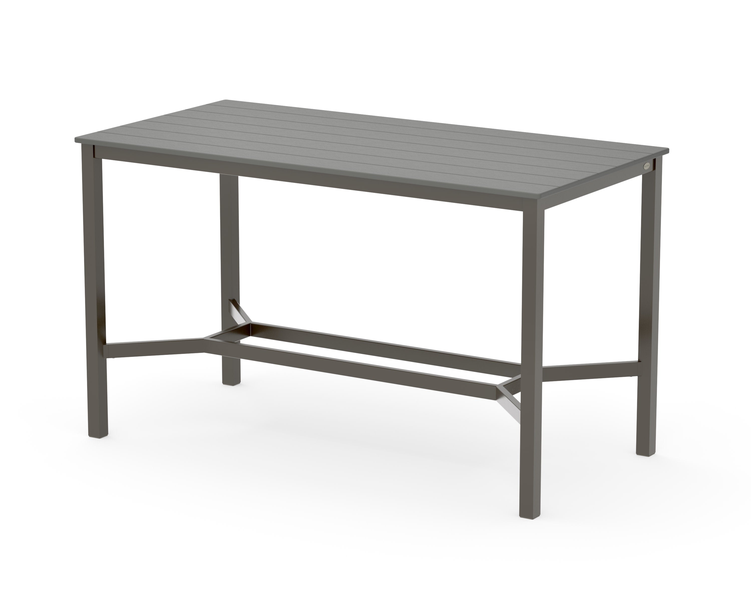 Main Street 36 x 72 Bar Table in Bronze / Slate Grey