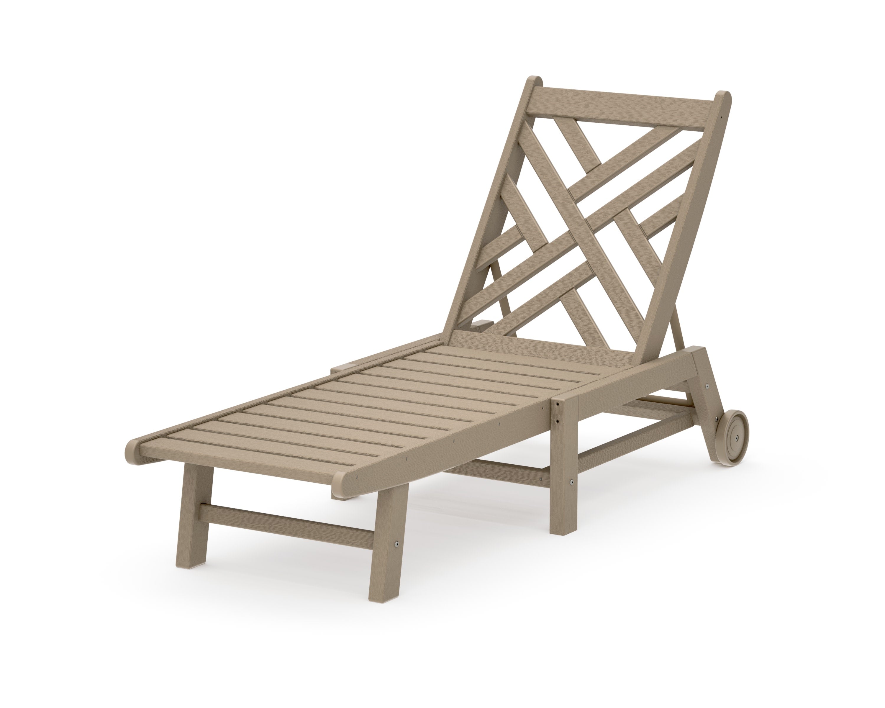 Chippendale Chaise with Wheels in Vintage Sahara