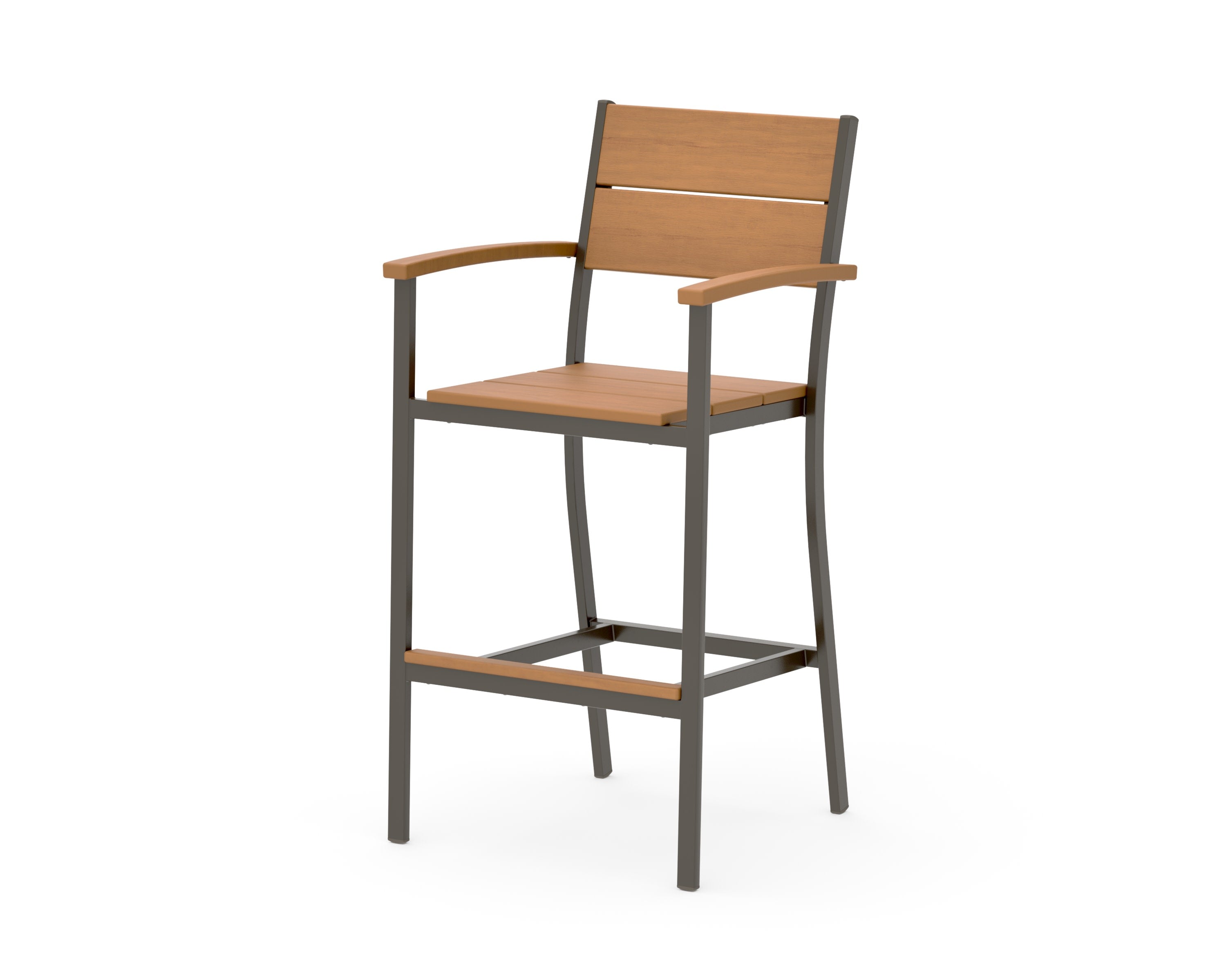 Main Street Bar Arm Chair in Bronze / Natural