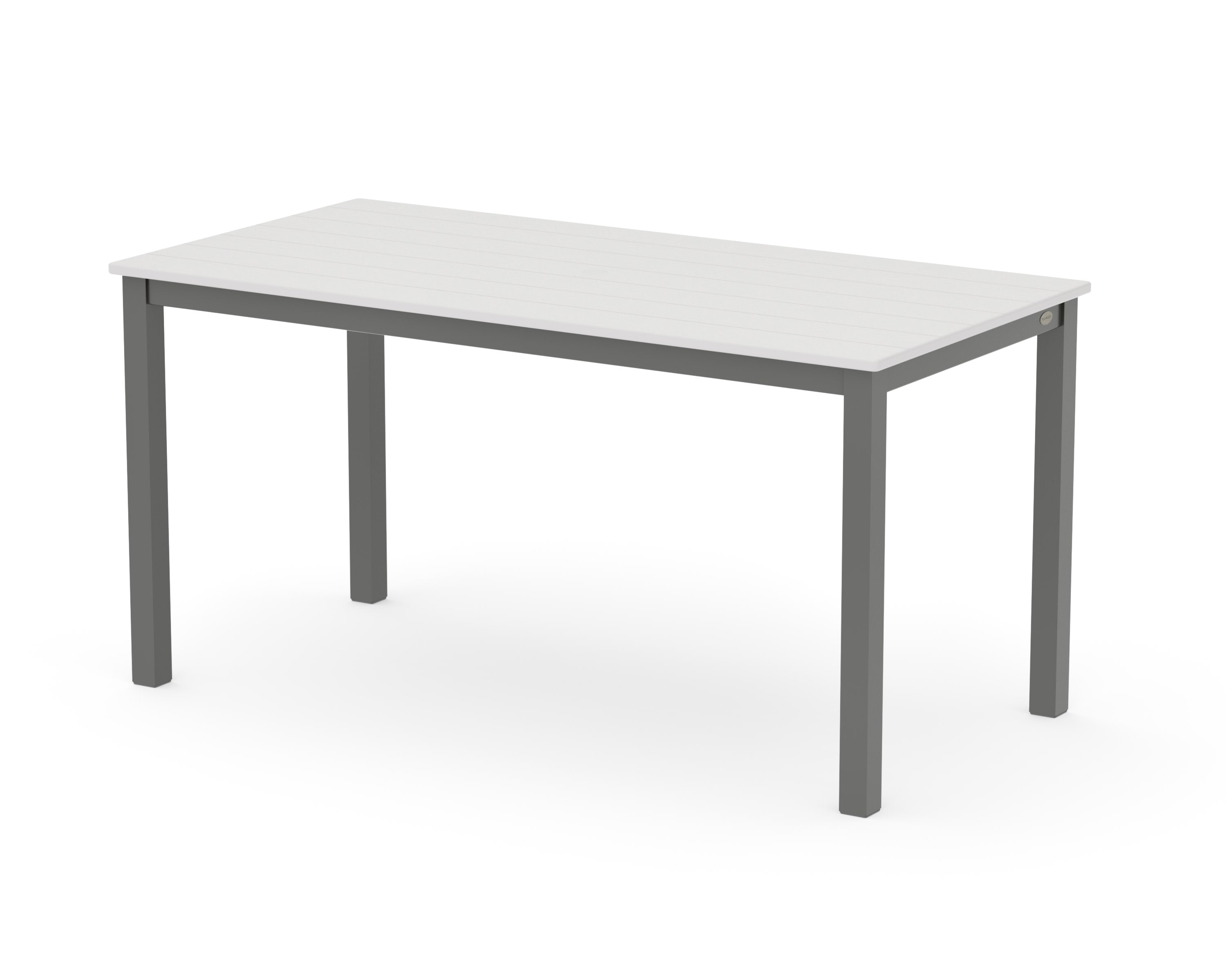 Main Street 30 x 60 Dining Table in Charcoal / Vintage White