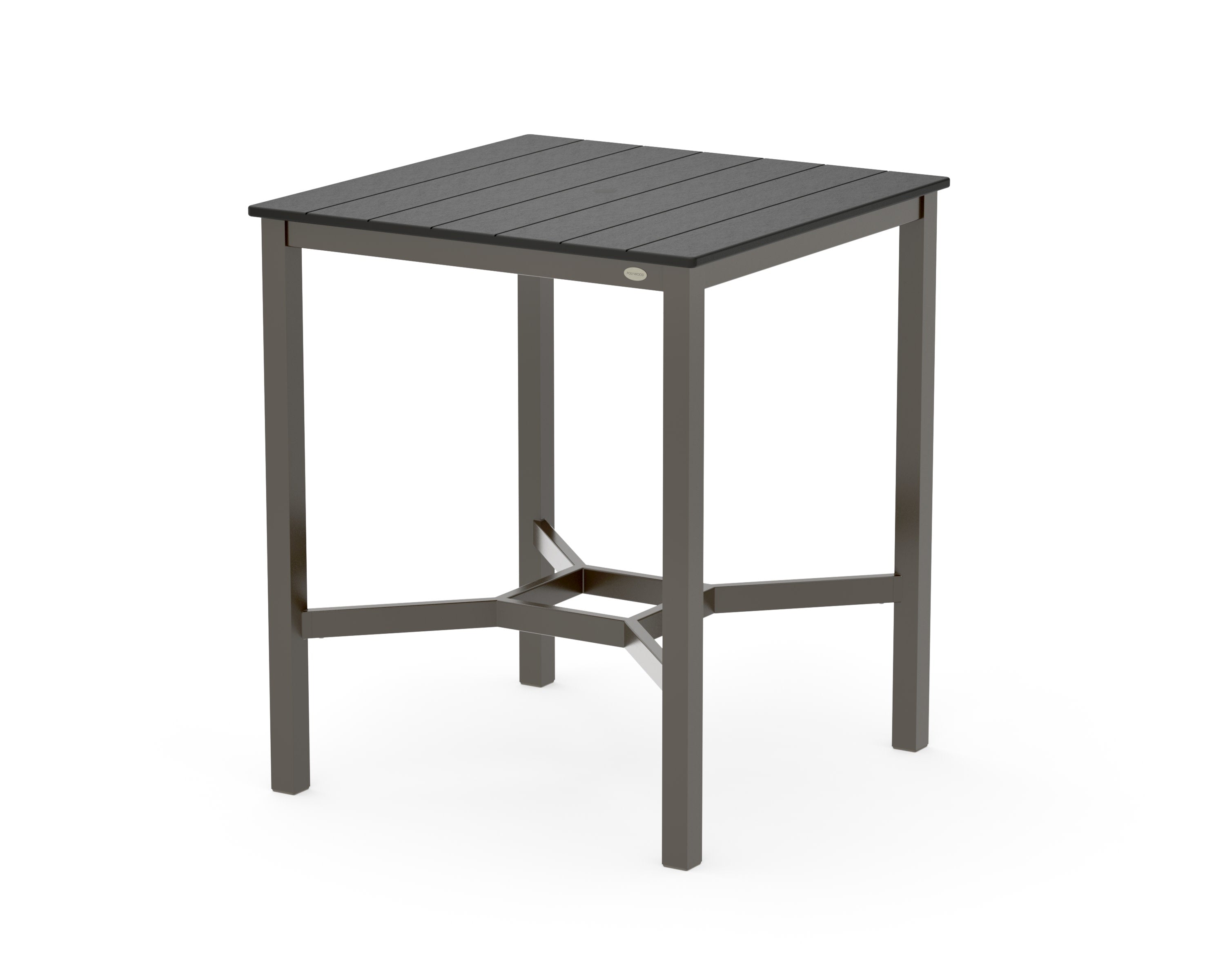 Main Street 36 x 36 Bar Table in Bronze / Black