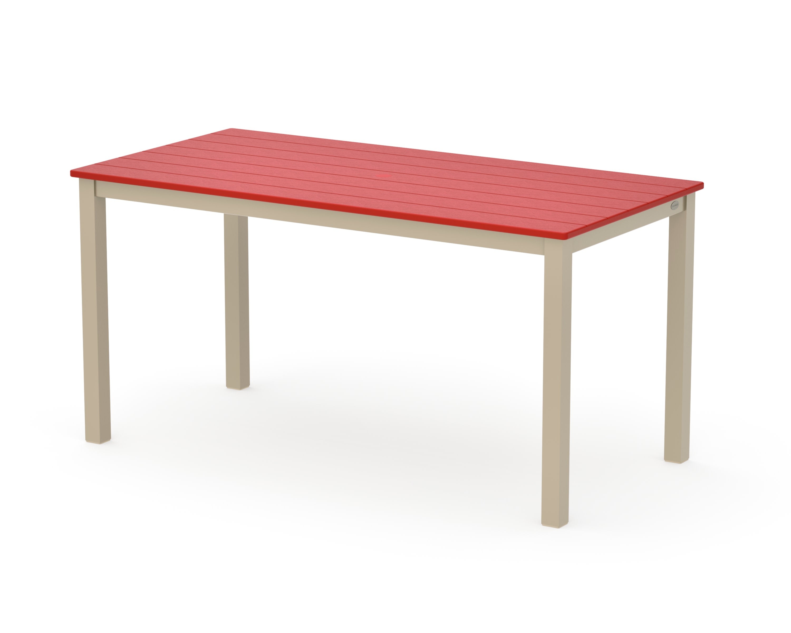 Main Street 30 x 60 Dining Table in Sand / Sunset Red