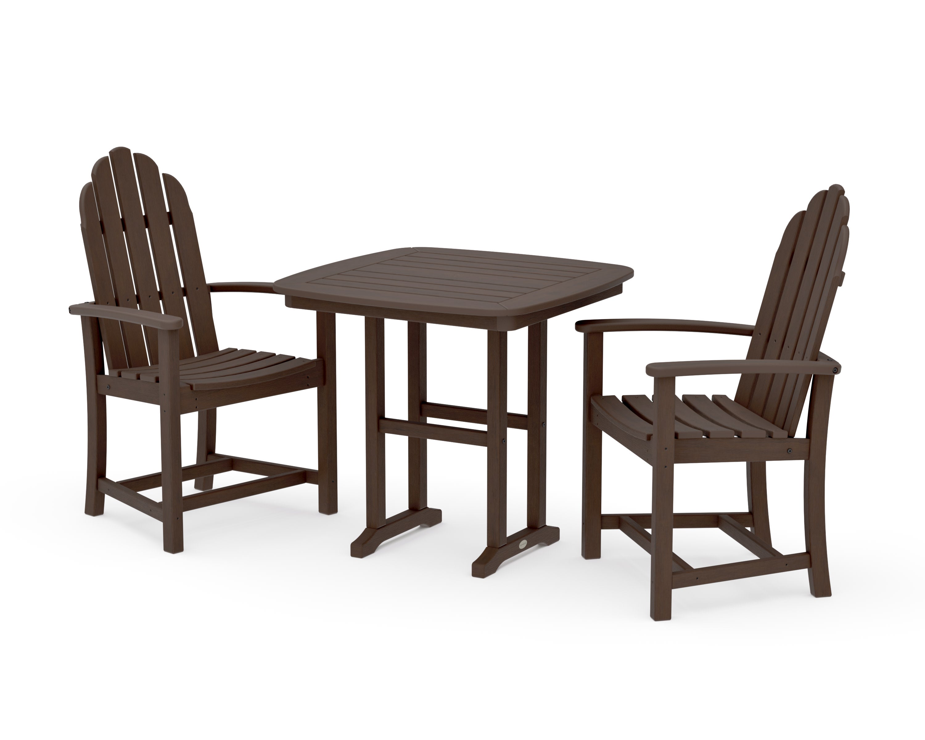 Classic Adirondack 3-Piece Dining Set in Kona