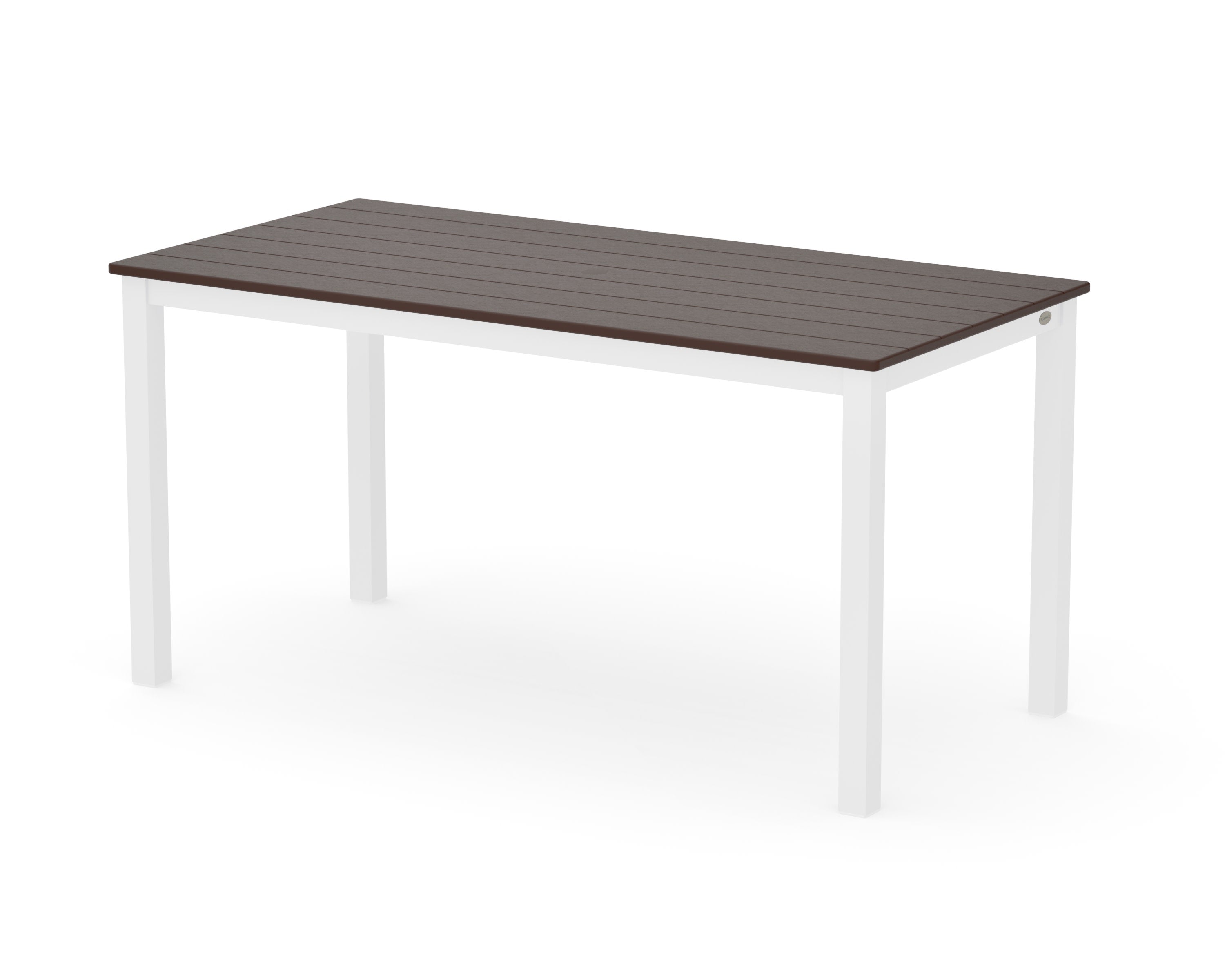 Main Street 30 x 60 Dining Table in White / Mahogany