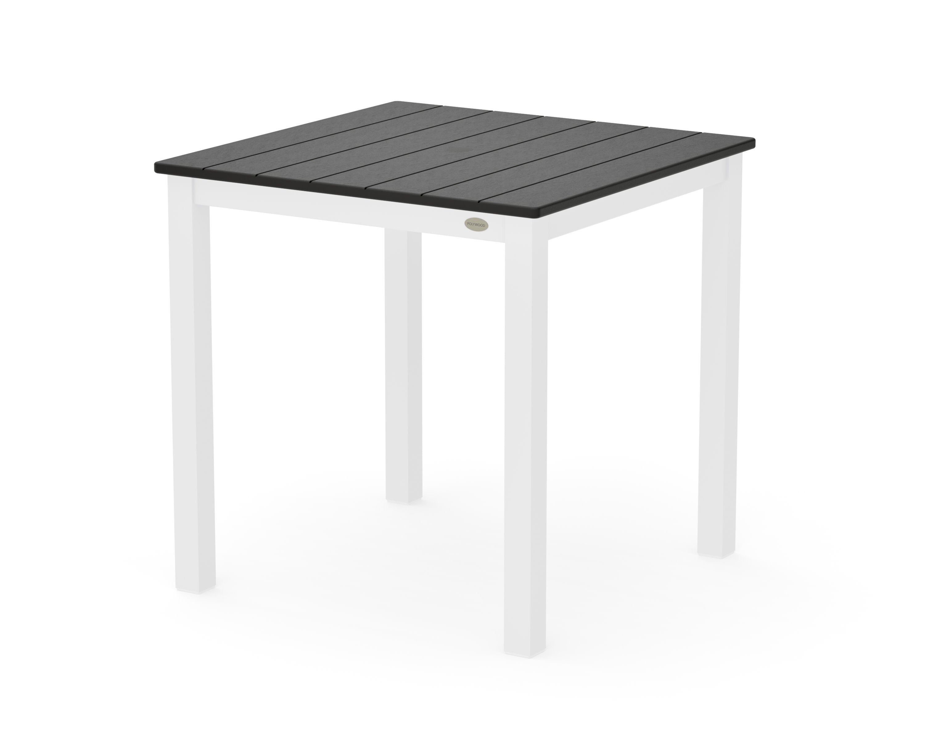 Main Street 30 x 30 Dining Table in White / Black