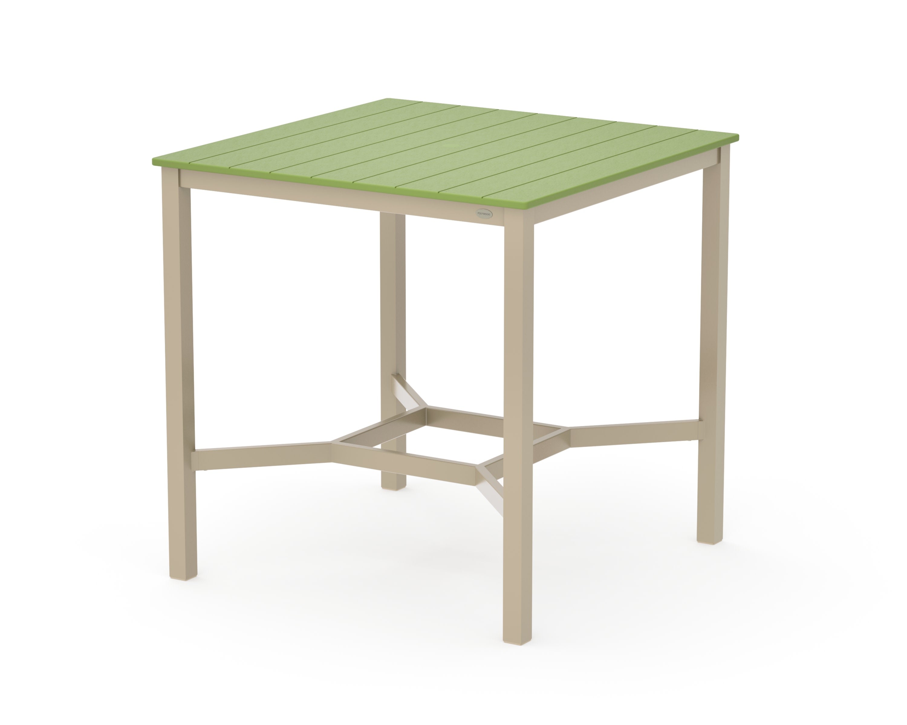 Main Street 42 x 42 Bar Table in Sand / Lime