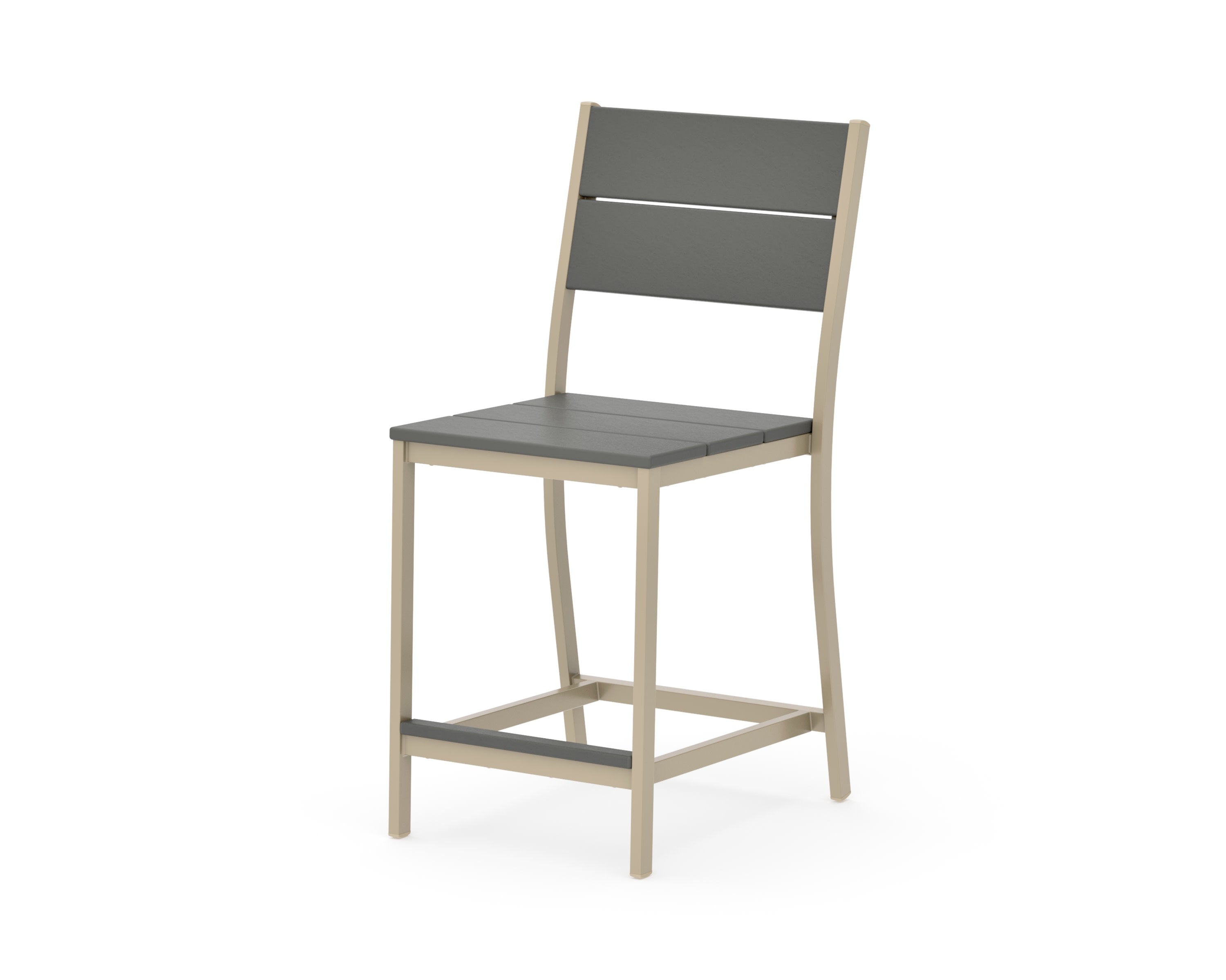 Main Street Counter Side Chair in Sand / Slate Grey
