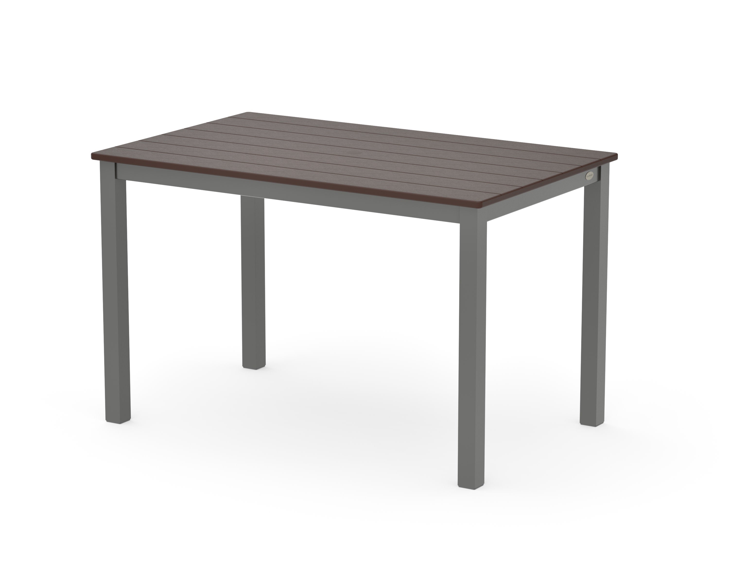 Main Street 30 x 48 Dining Table in Charcoal / Mahogany