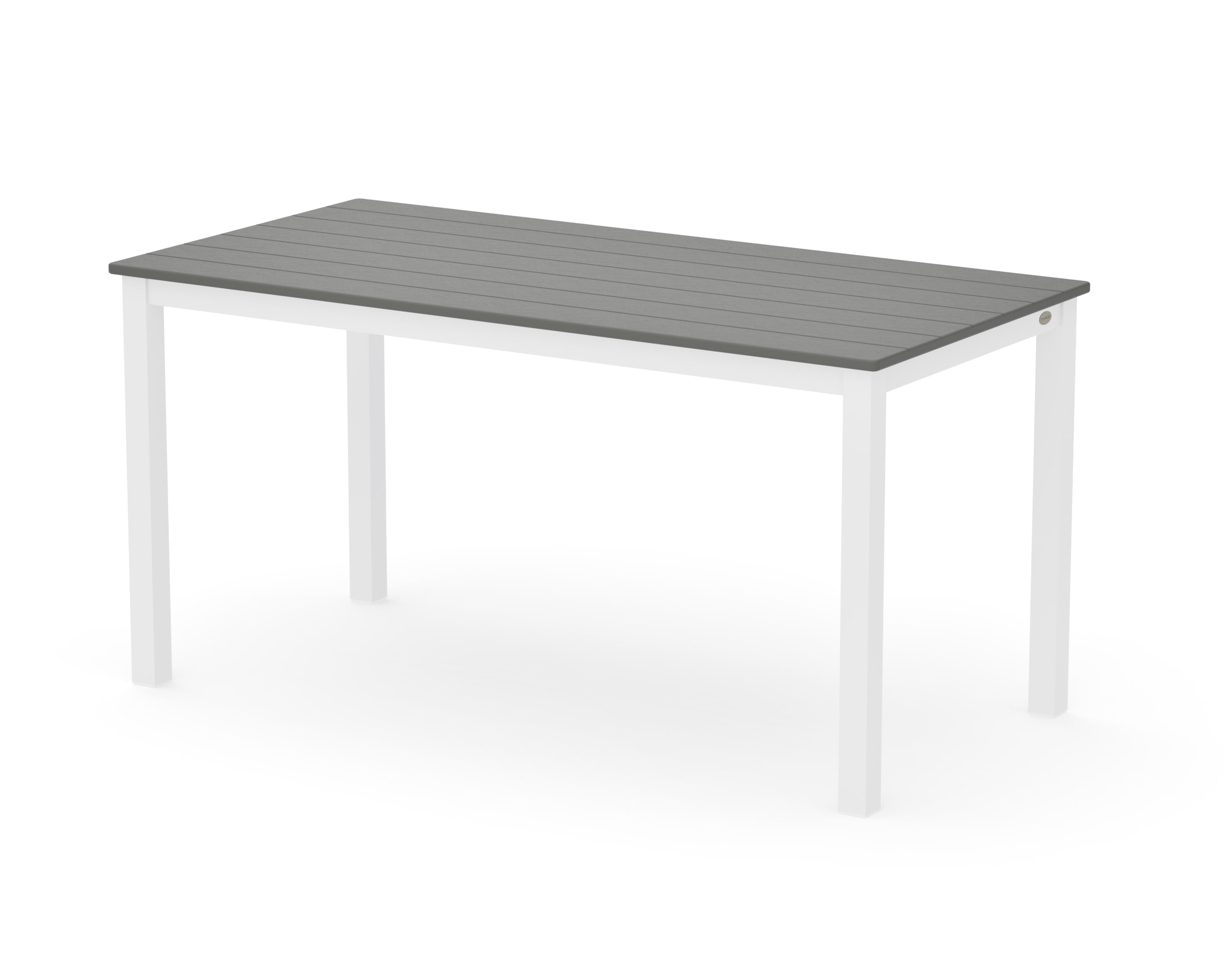 Main Street 30 x 60 Dining Table in White / Slate Grey