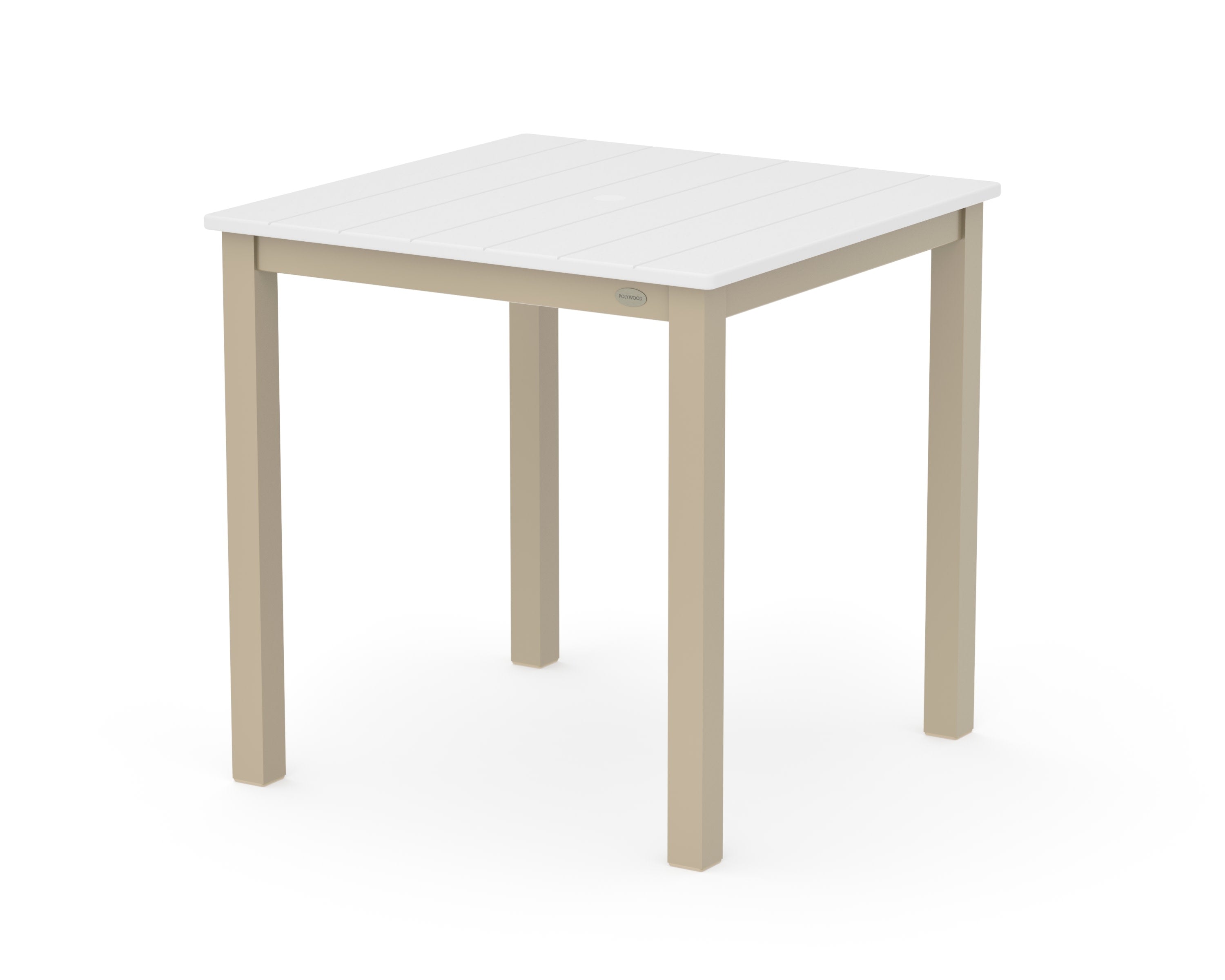 Main Street 30 x 30 Dining Table in Sand / White