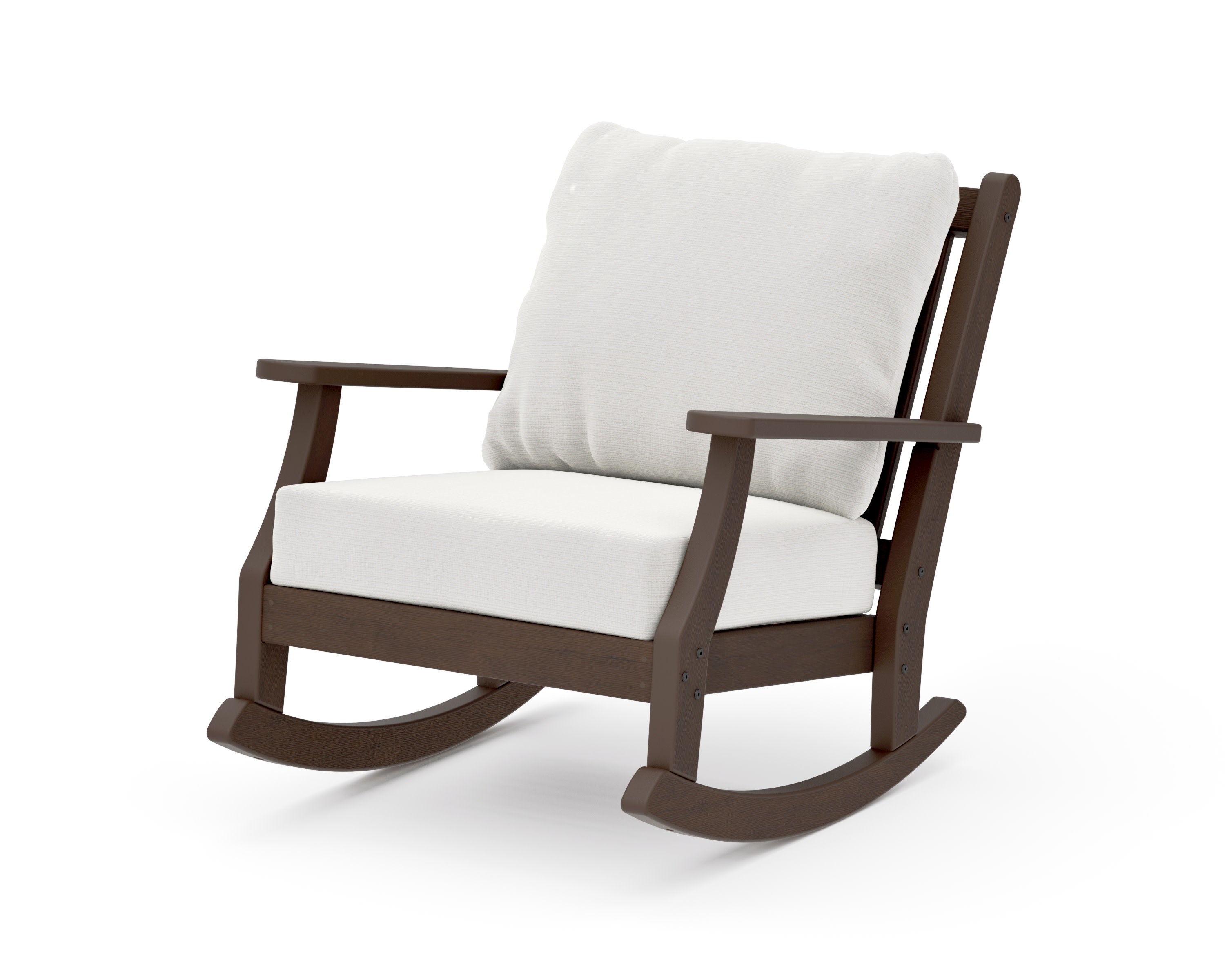 Wovendale Deep Seating Rocking Chair in Kona / Natural Linen