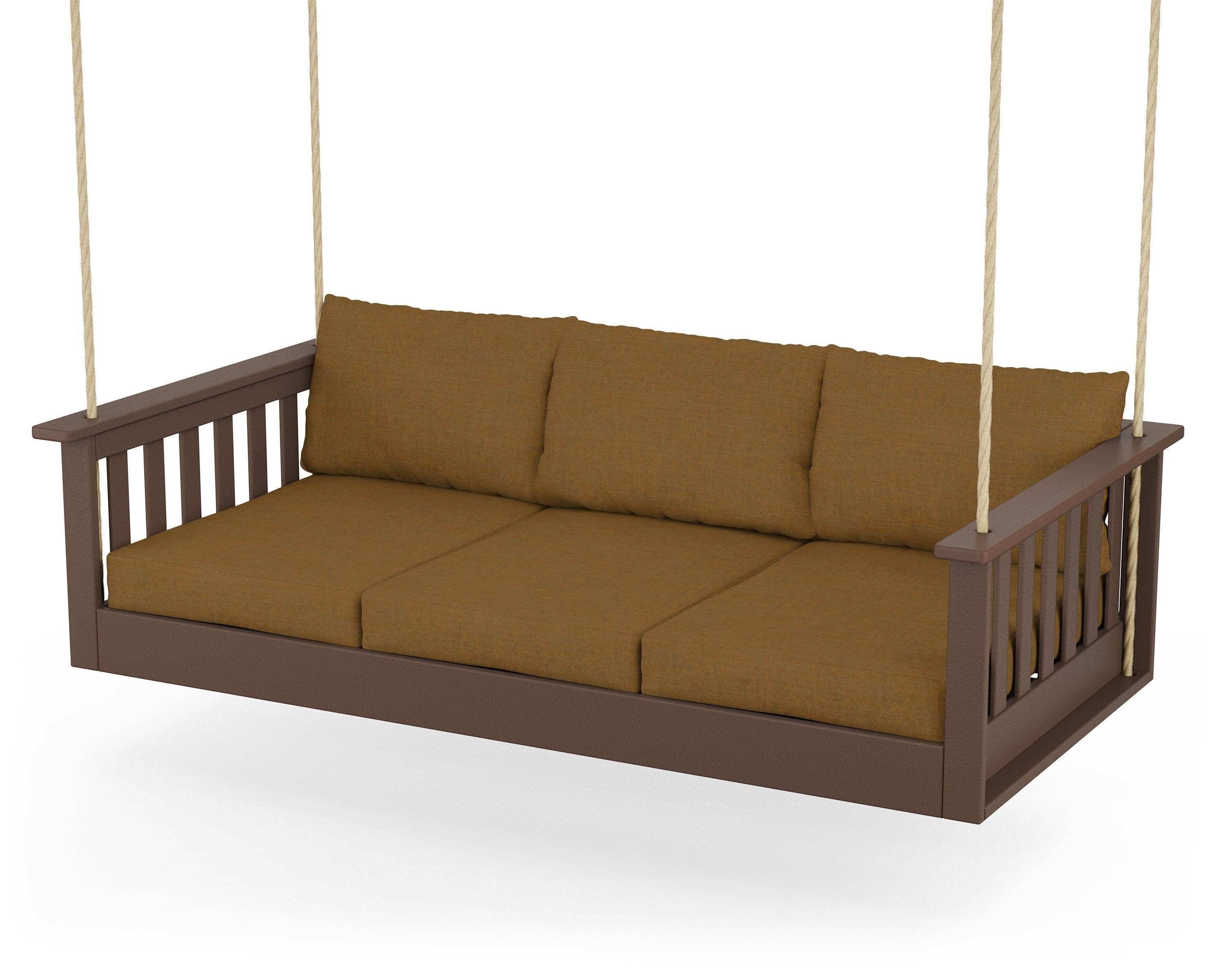 Vineyard Daybed Swing in Mahogany / Exhale Teak