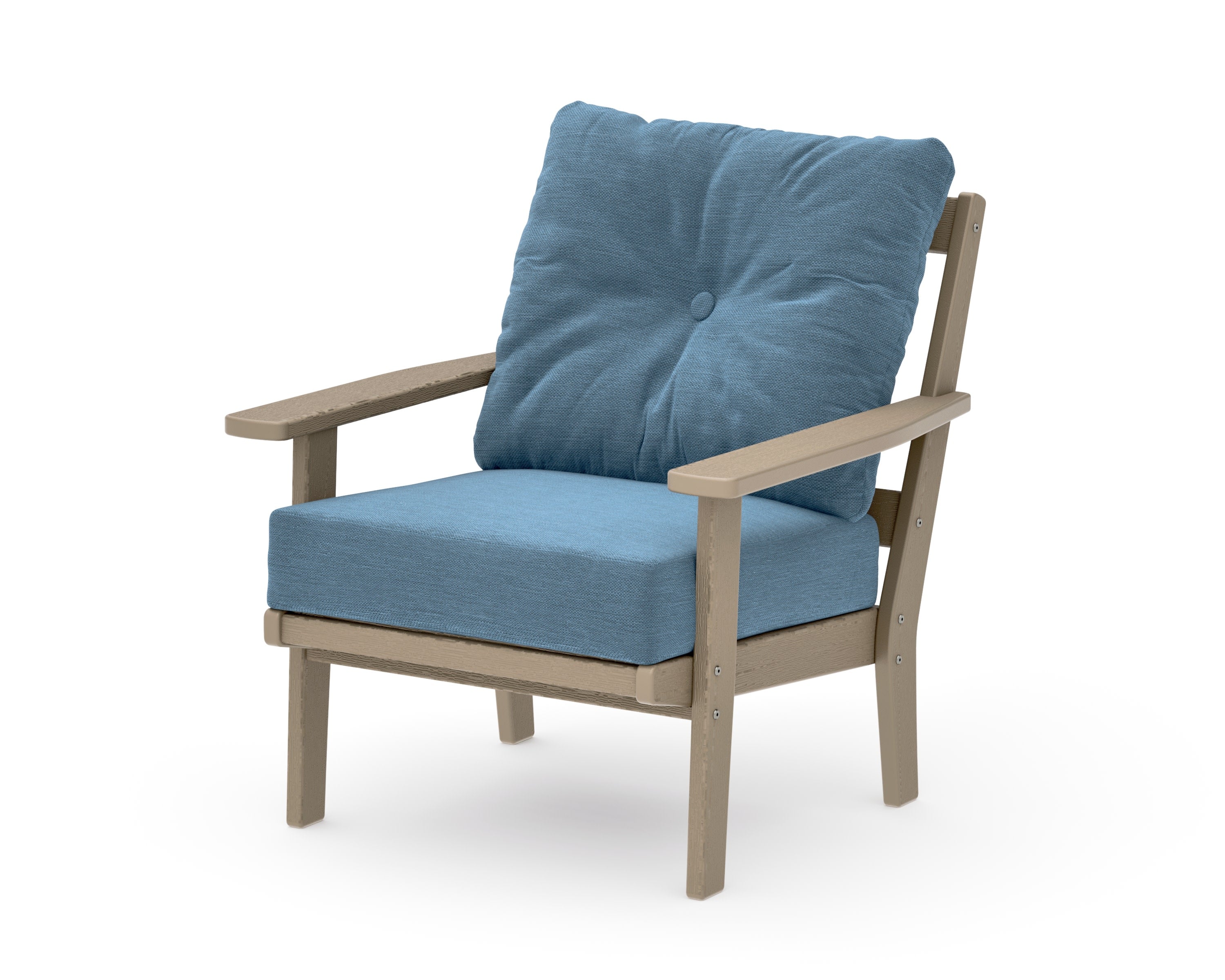 Prairie Deep Seating Chair in Vintage Sahara / Sky Blue