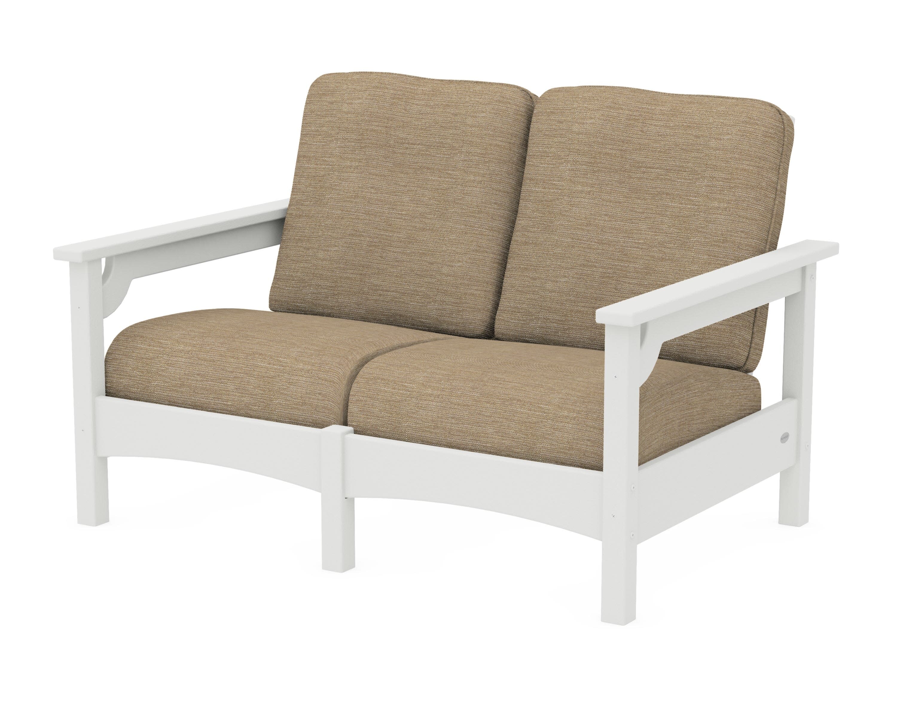 Club Loveseat in Vintage White / Charmer Desert