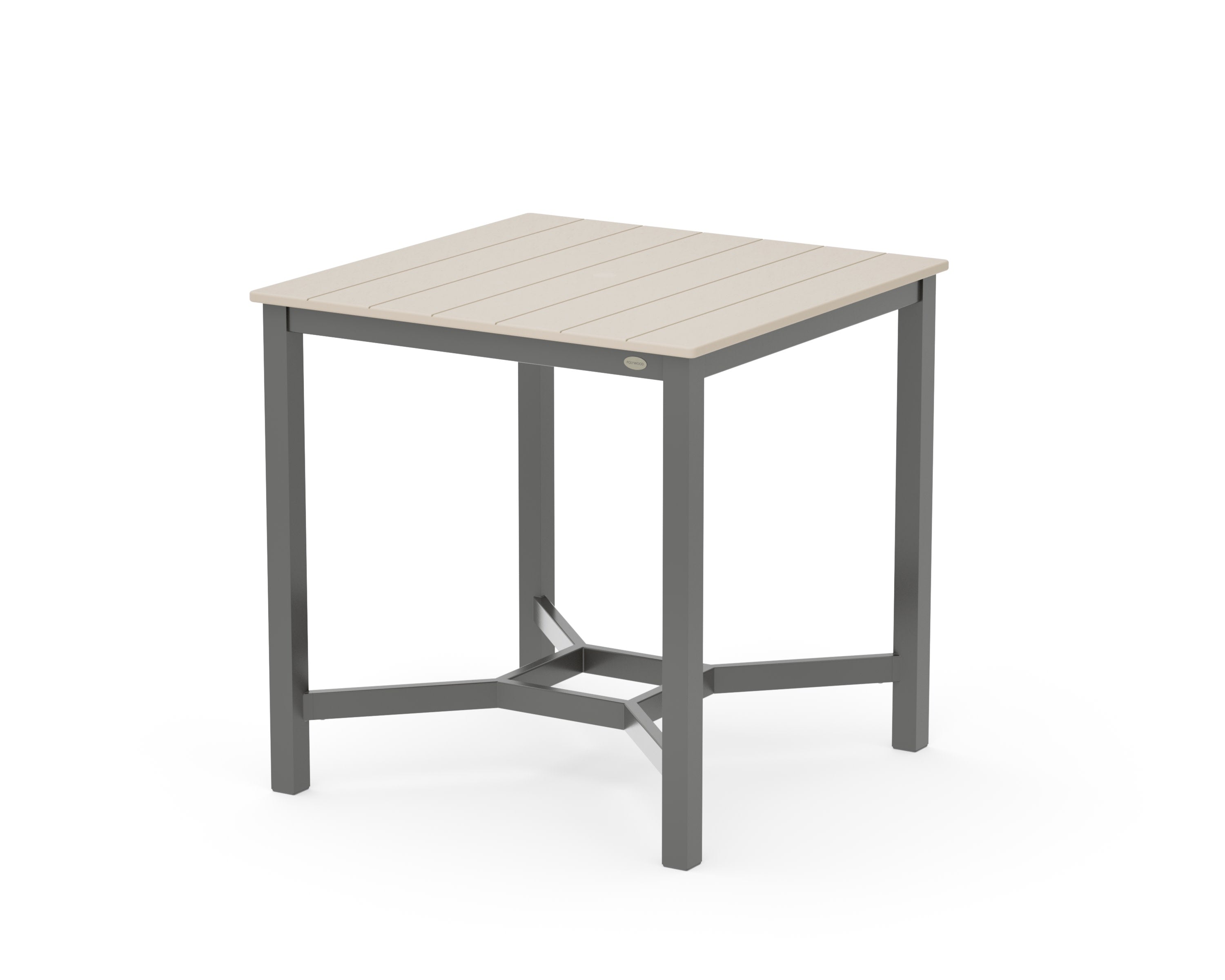 Main Street 36 x 36 Counter Table in Charcoal / Sand