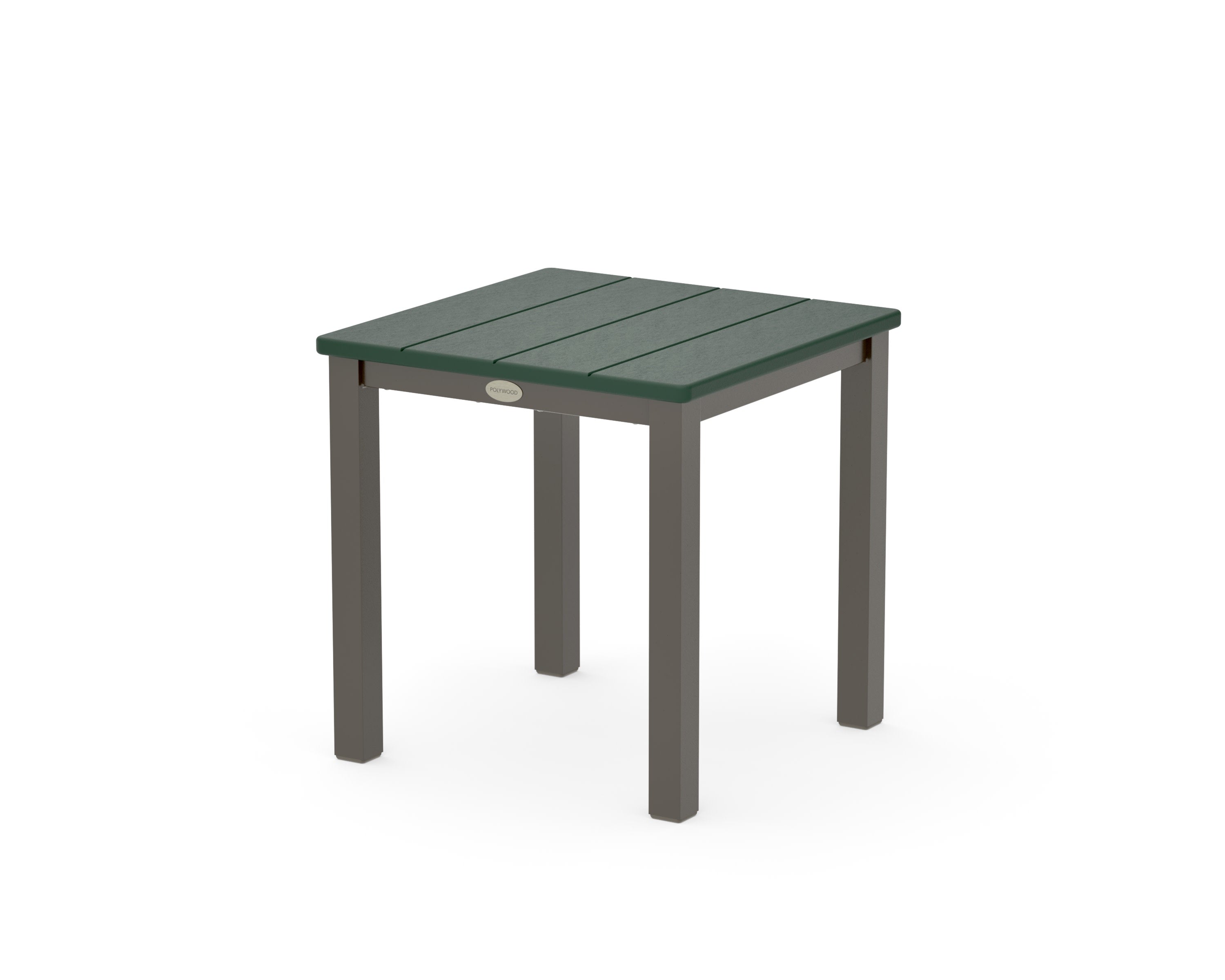Main Street 18" Side Table in Bronze / Green