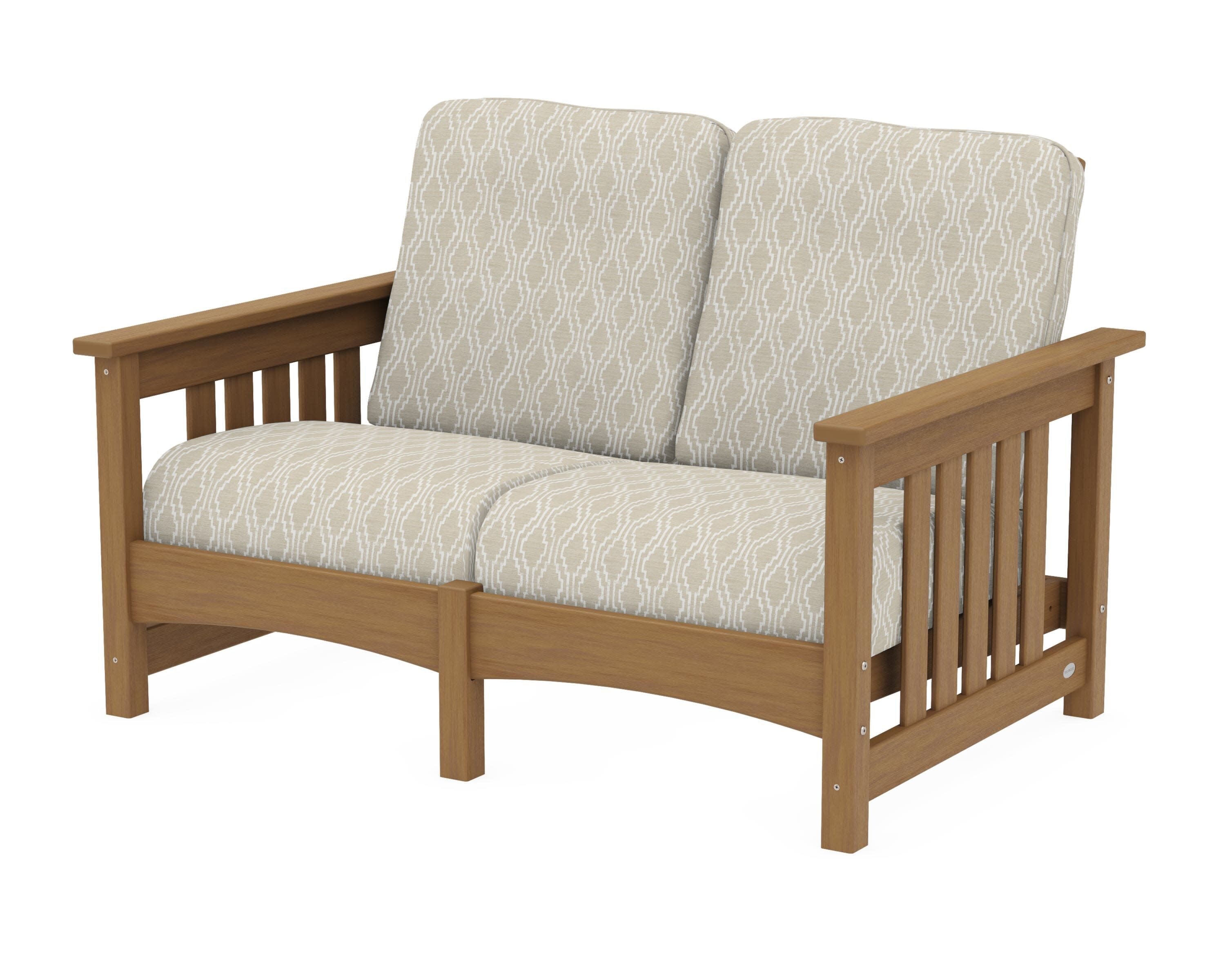 Club Mission Loveseat in Natural / Solve Linen