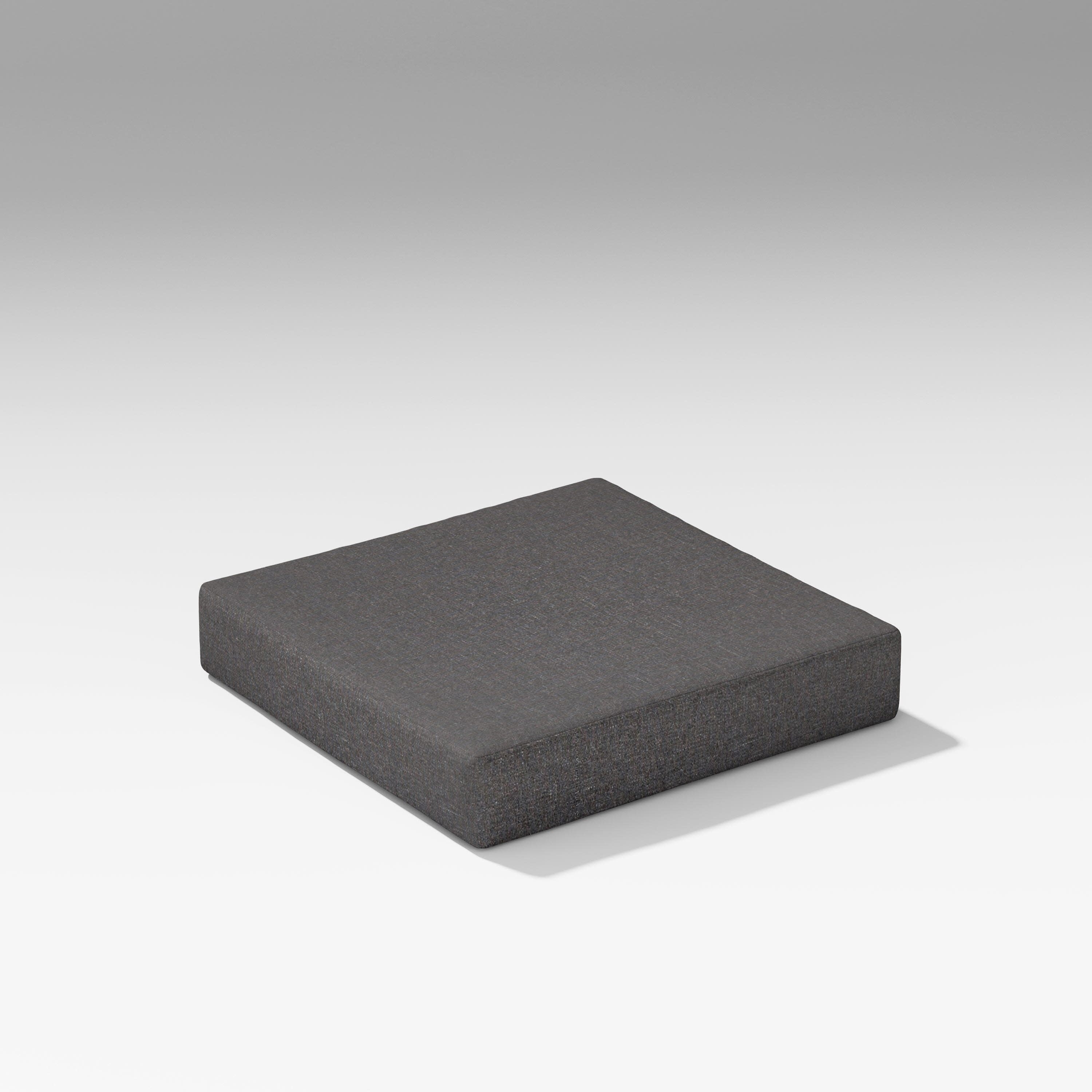 Latitude Modular Ottoman Seat Cushion in Ash Charcoal