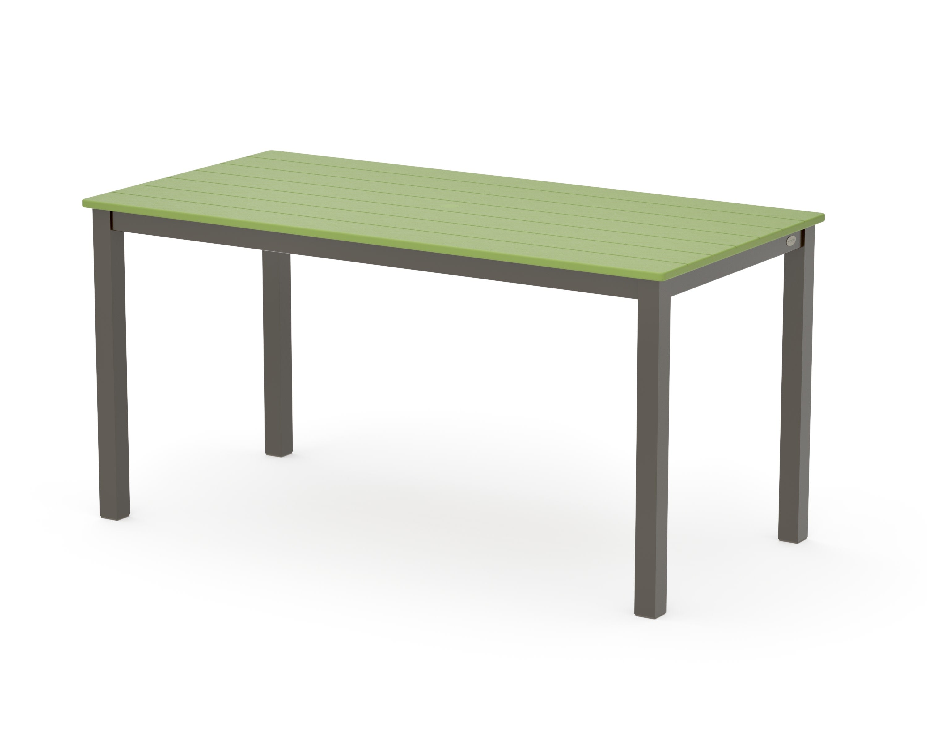 Main Street 30 x 60 Dining Table in Bronze / Lime