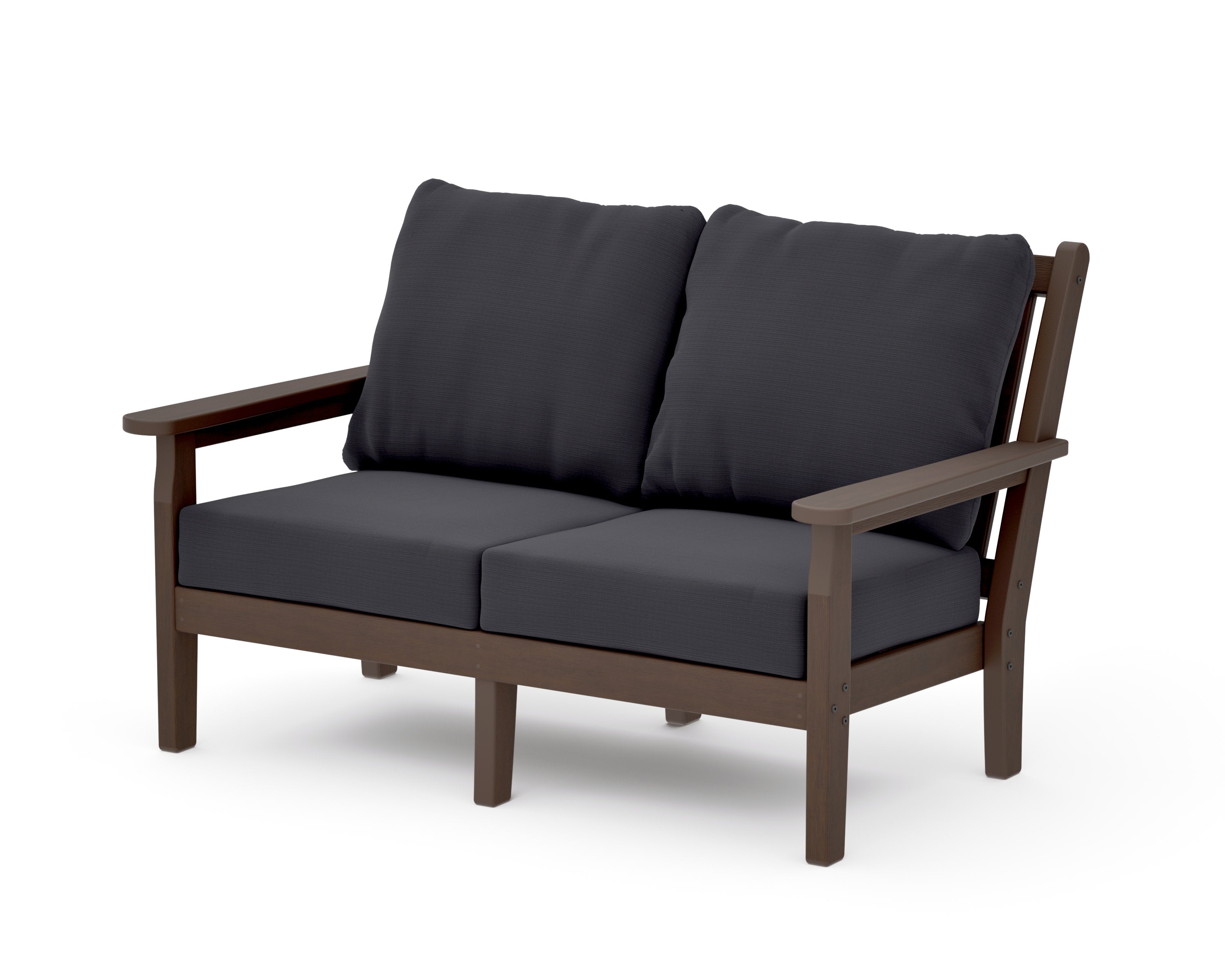 Chippendale Deep Seating Loveseat in Kona / Midnight Linen
