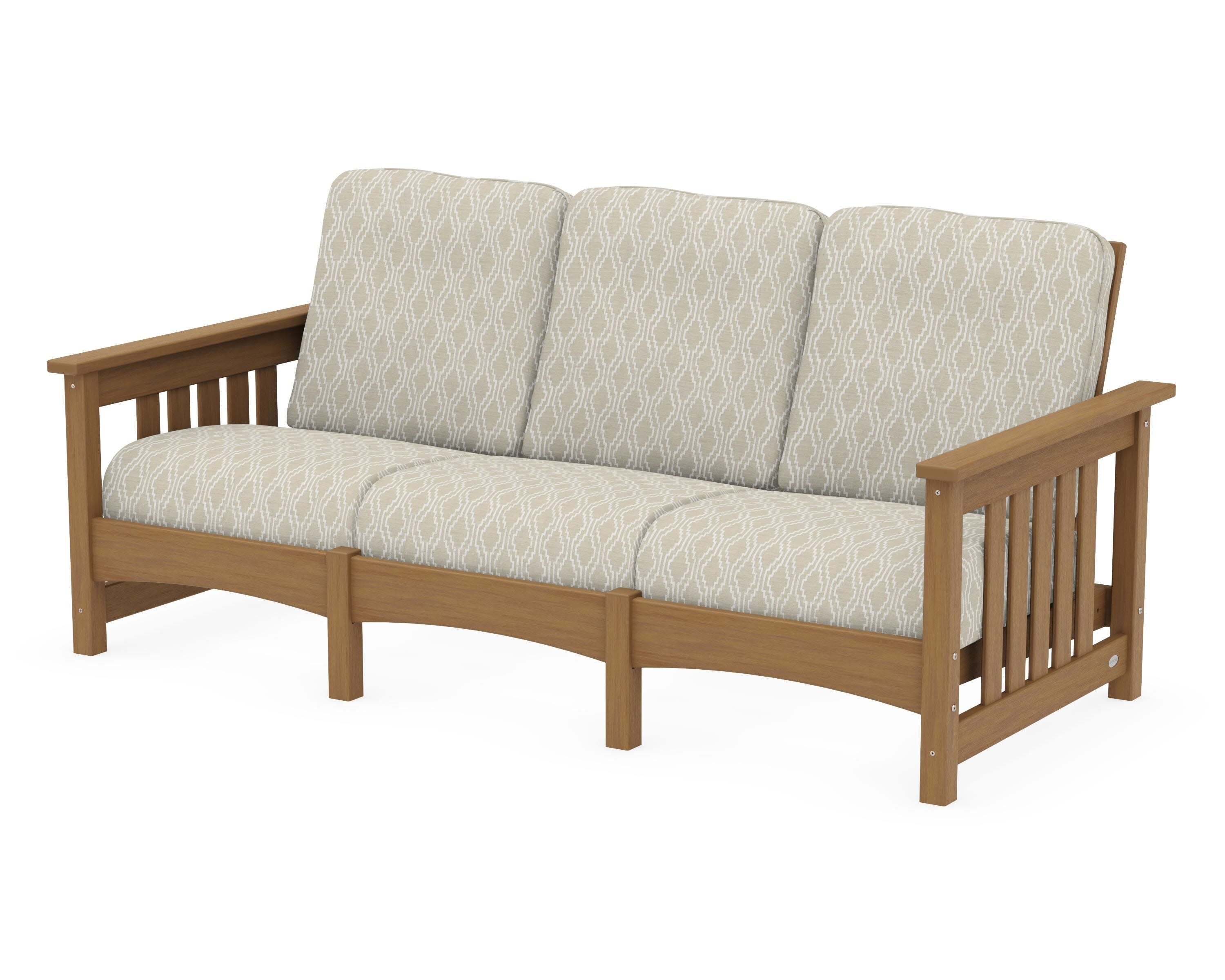 Club Mission Sofa in Natural / Solve Linen