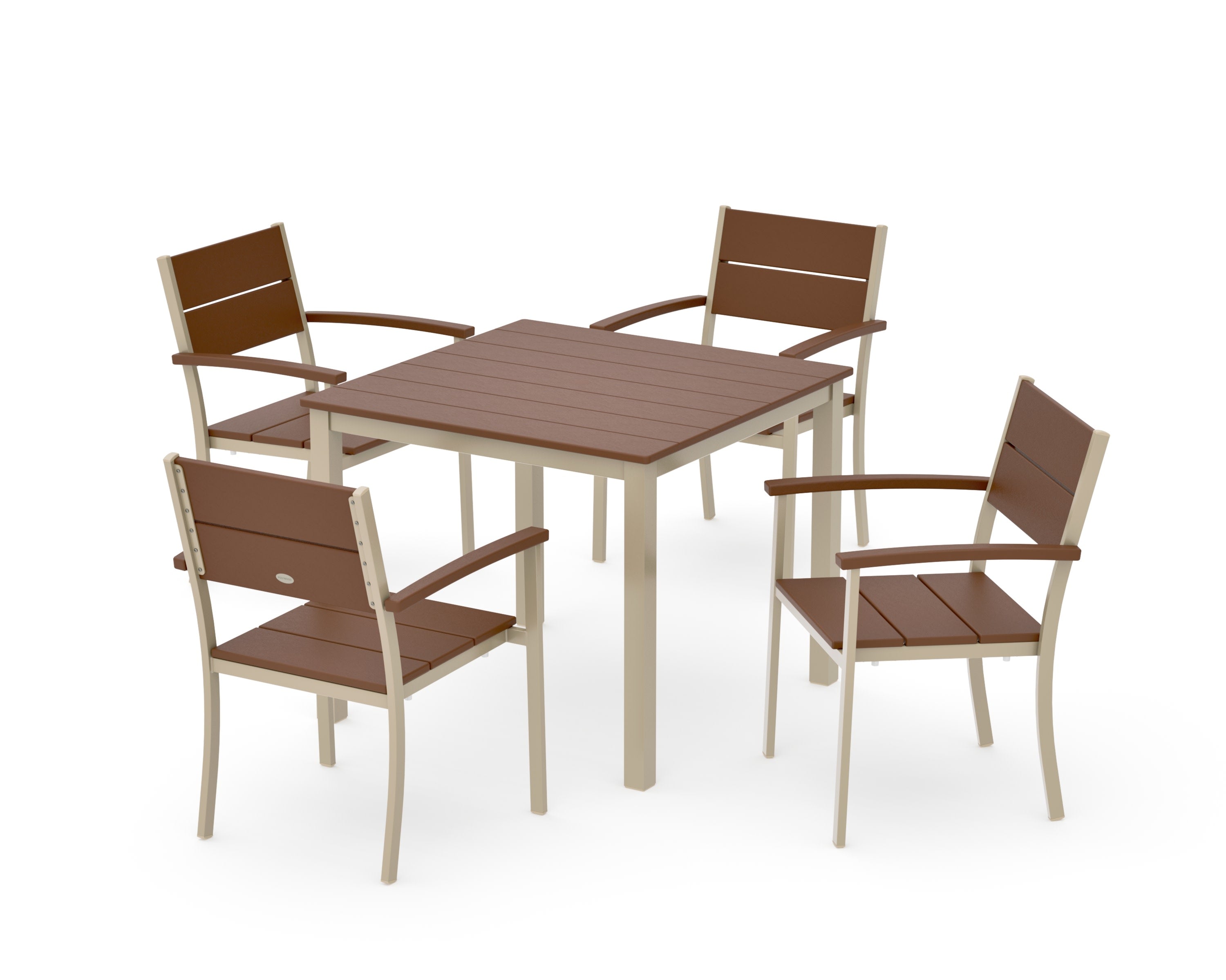 Main Street 5-Piece Dining Set in Sand / Teak