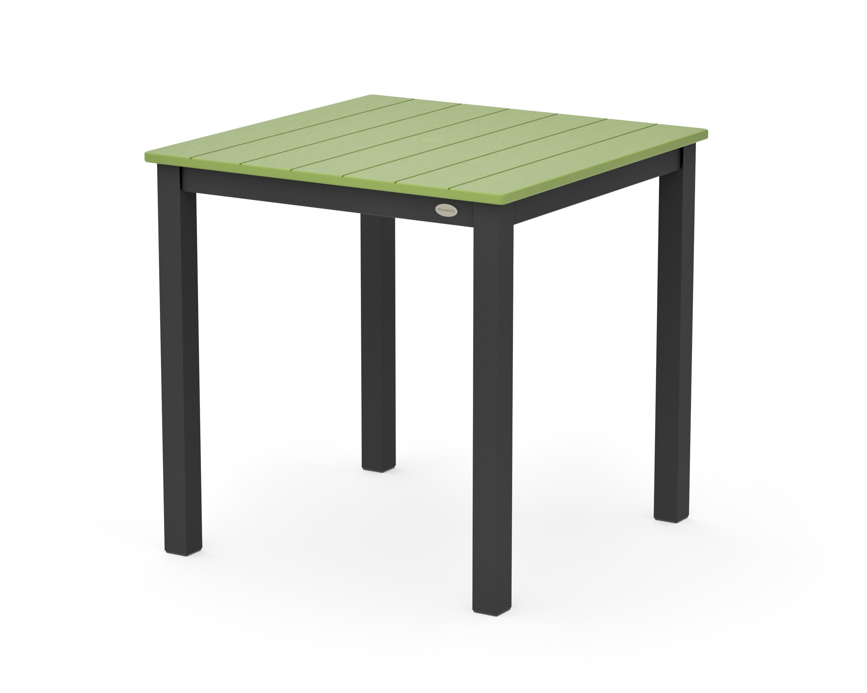 Main Street 30 x 30 Dining Table in Black / Lime