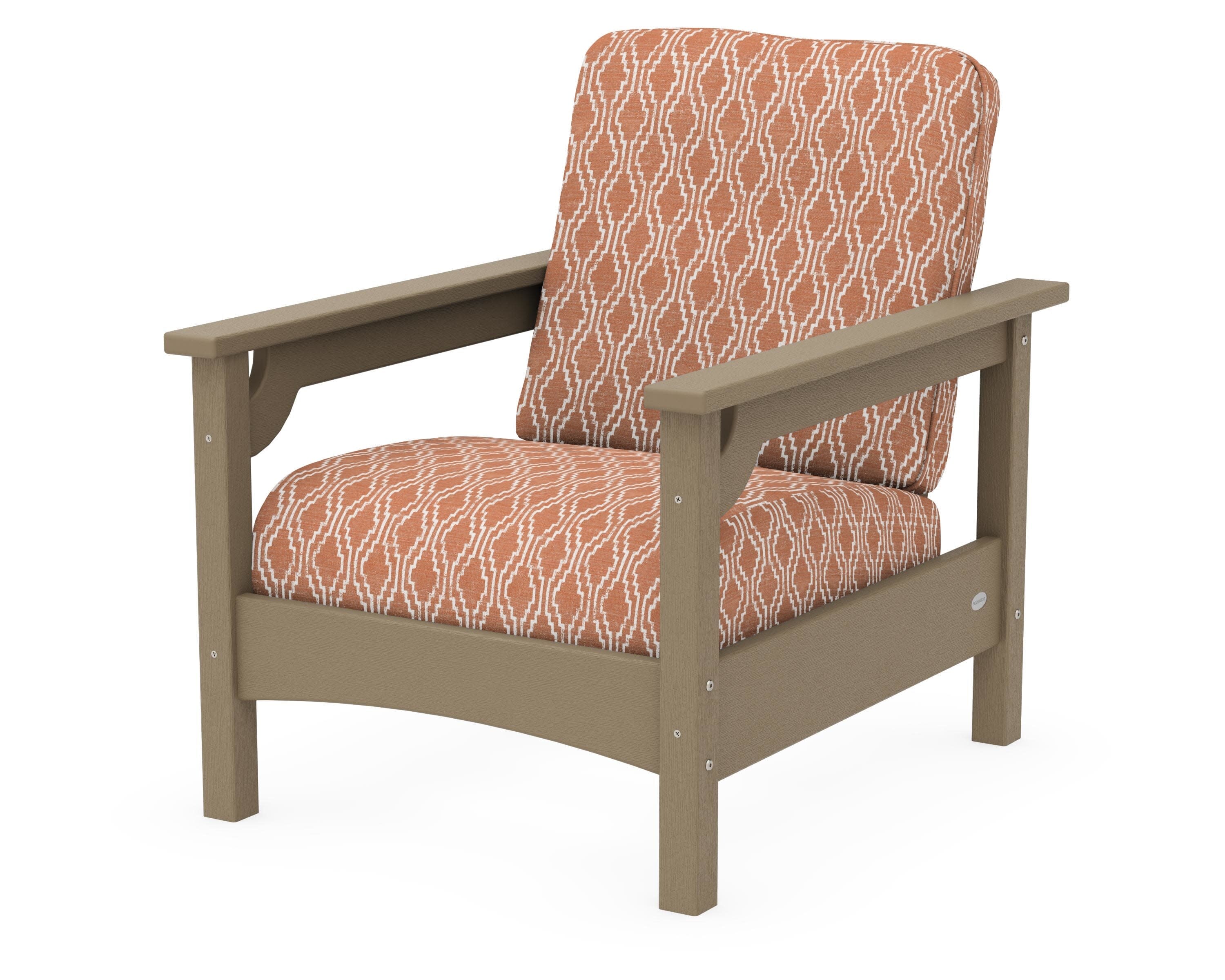 Club Chair in Vintage Sahara / Solve Clay
