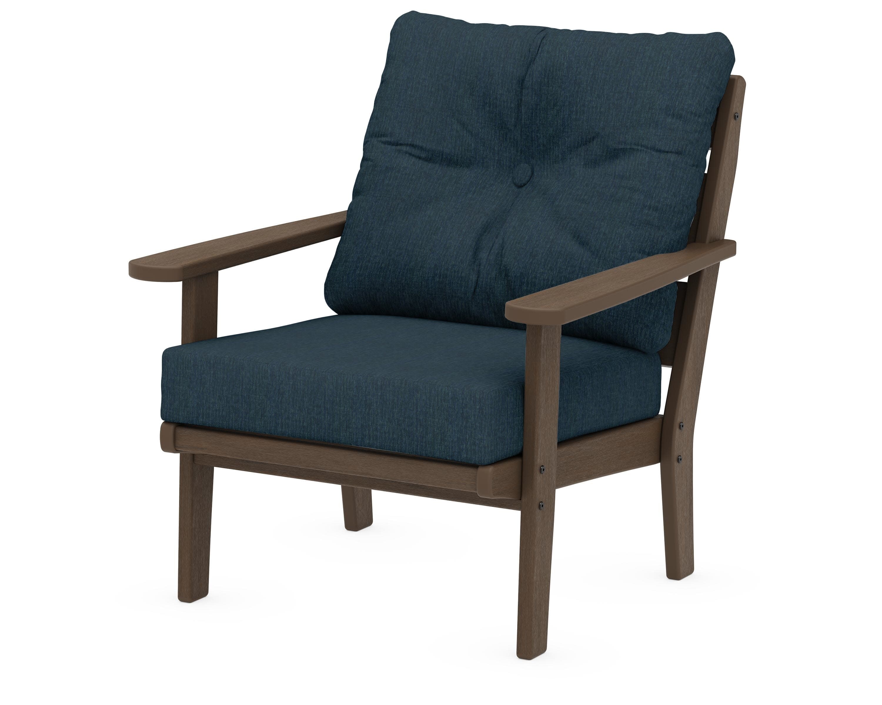 Lakeside Deep Seating Chair in Kona / Platform Indigo