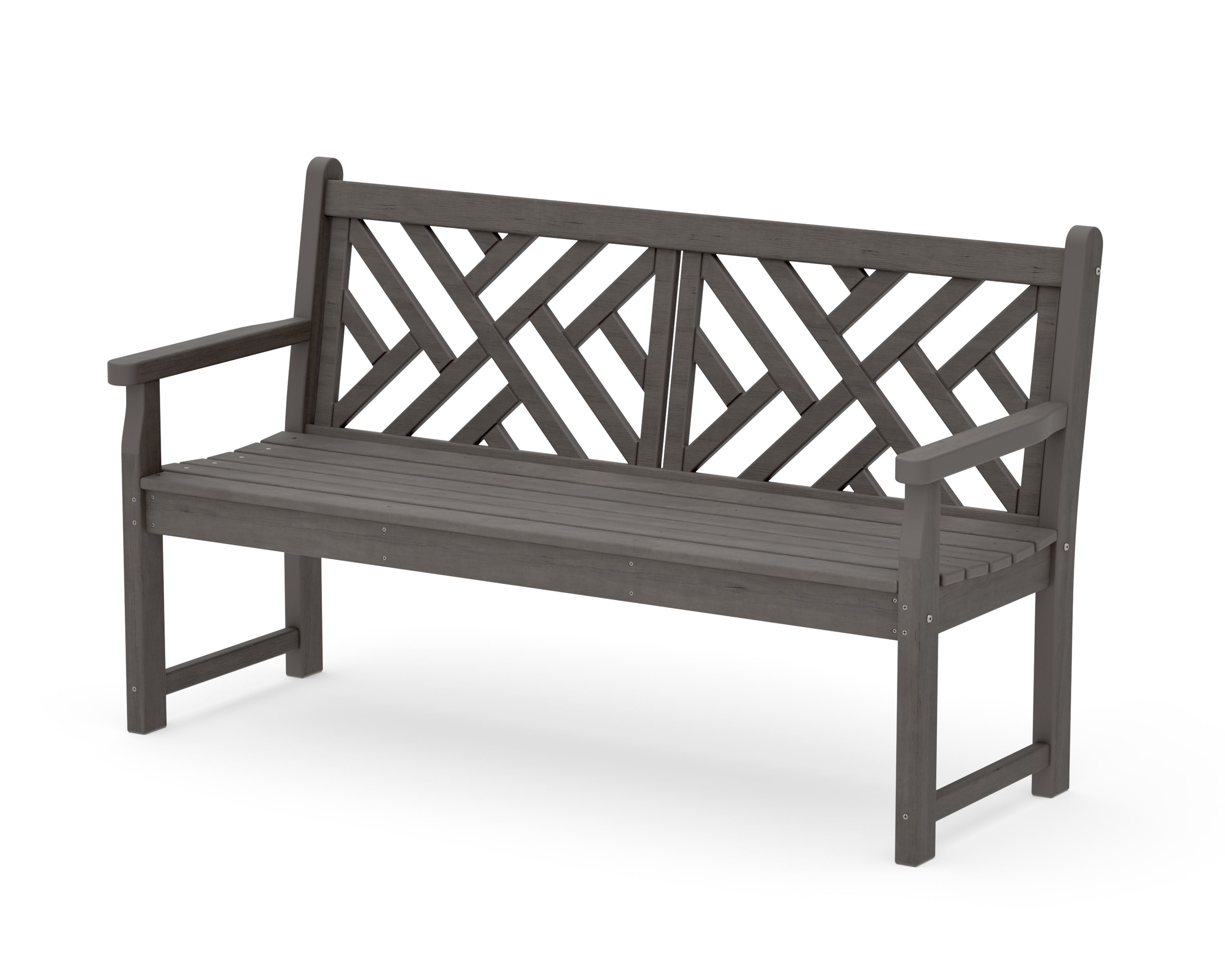 Chippendale 60" Bench in Driftwood