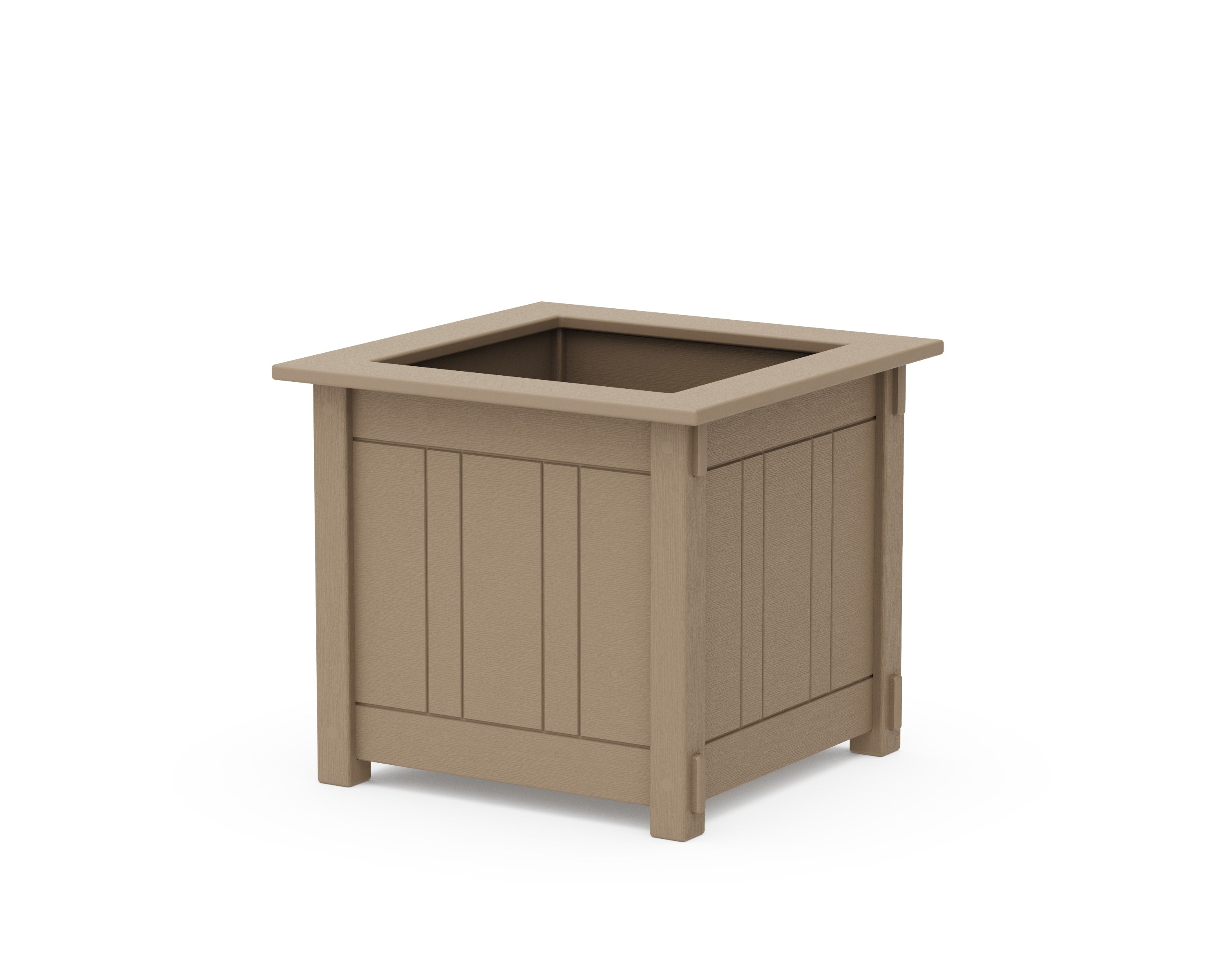 Acadia Large Square Planter Box in Vintage Sahara