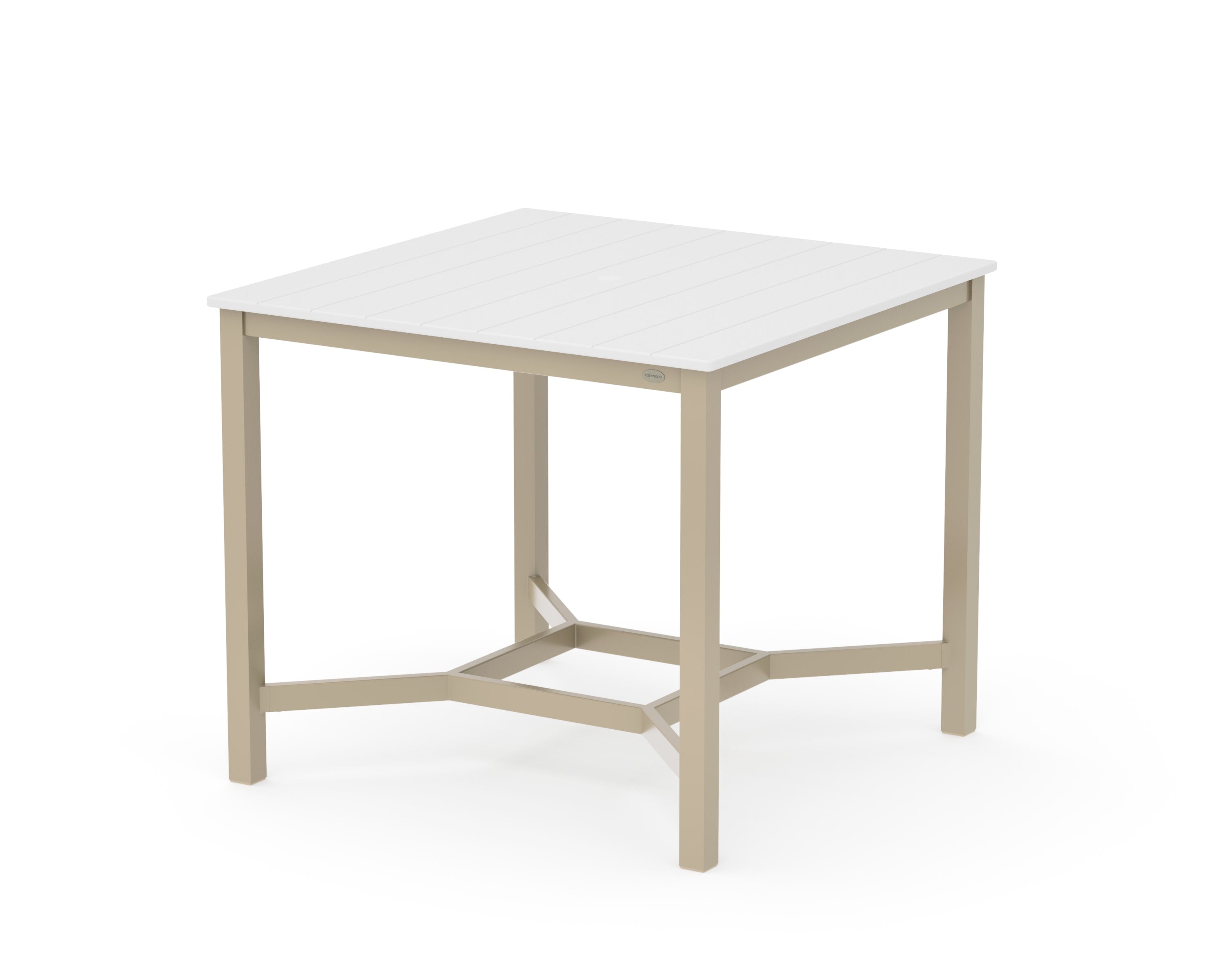 Main Street 42 x 42 Counter Table in Sand / White