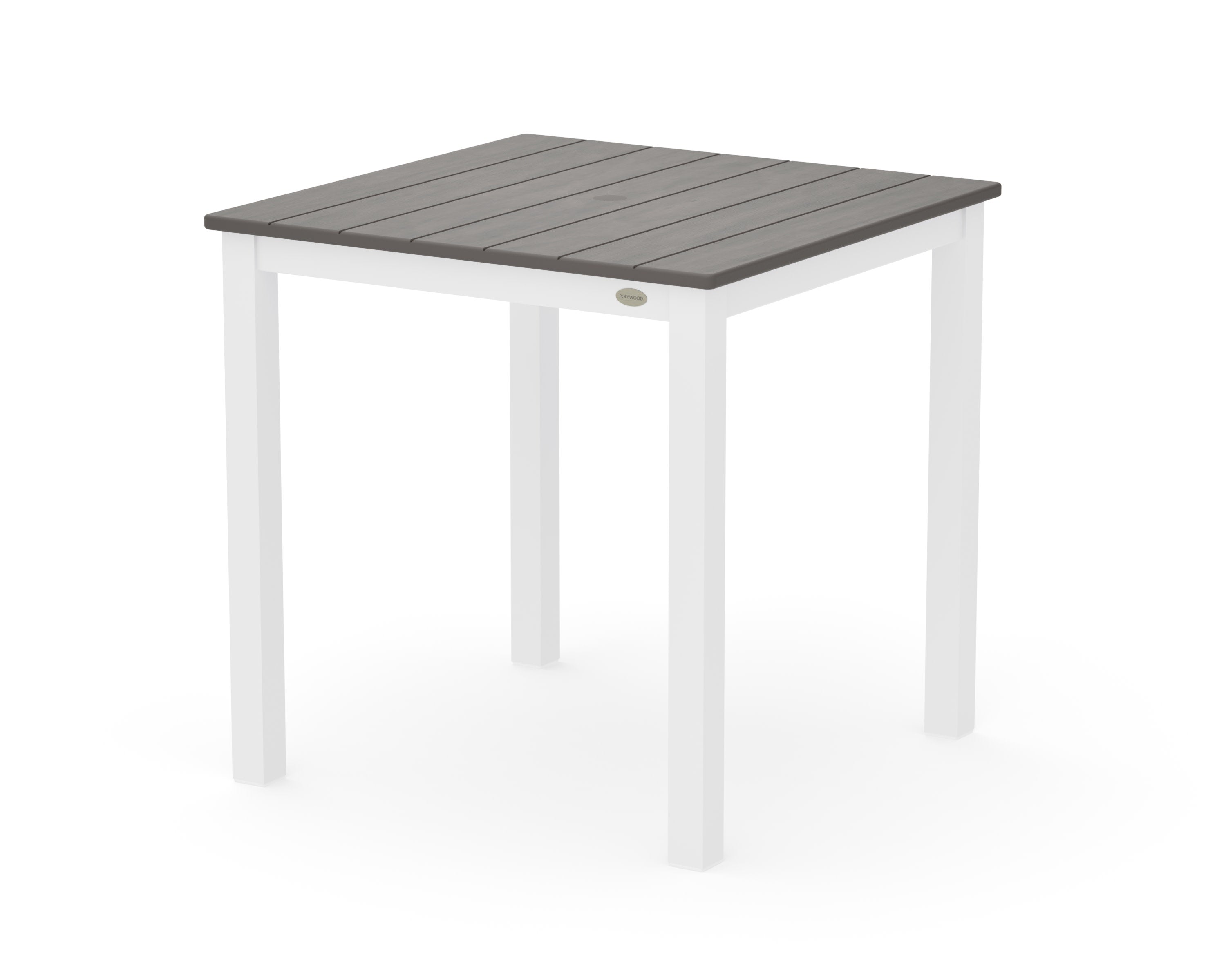 Main Street 30 x 30 Dining Table in White / Driftwood
